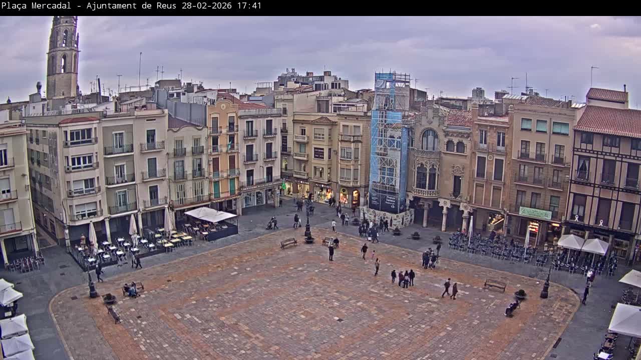 Reus Town Hall, Mercadal Square Live Cam - Tarragona, Catalonia, Spain