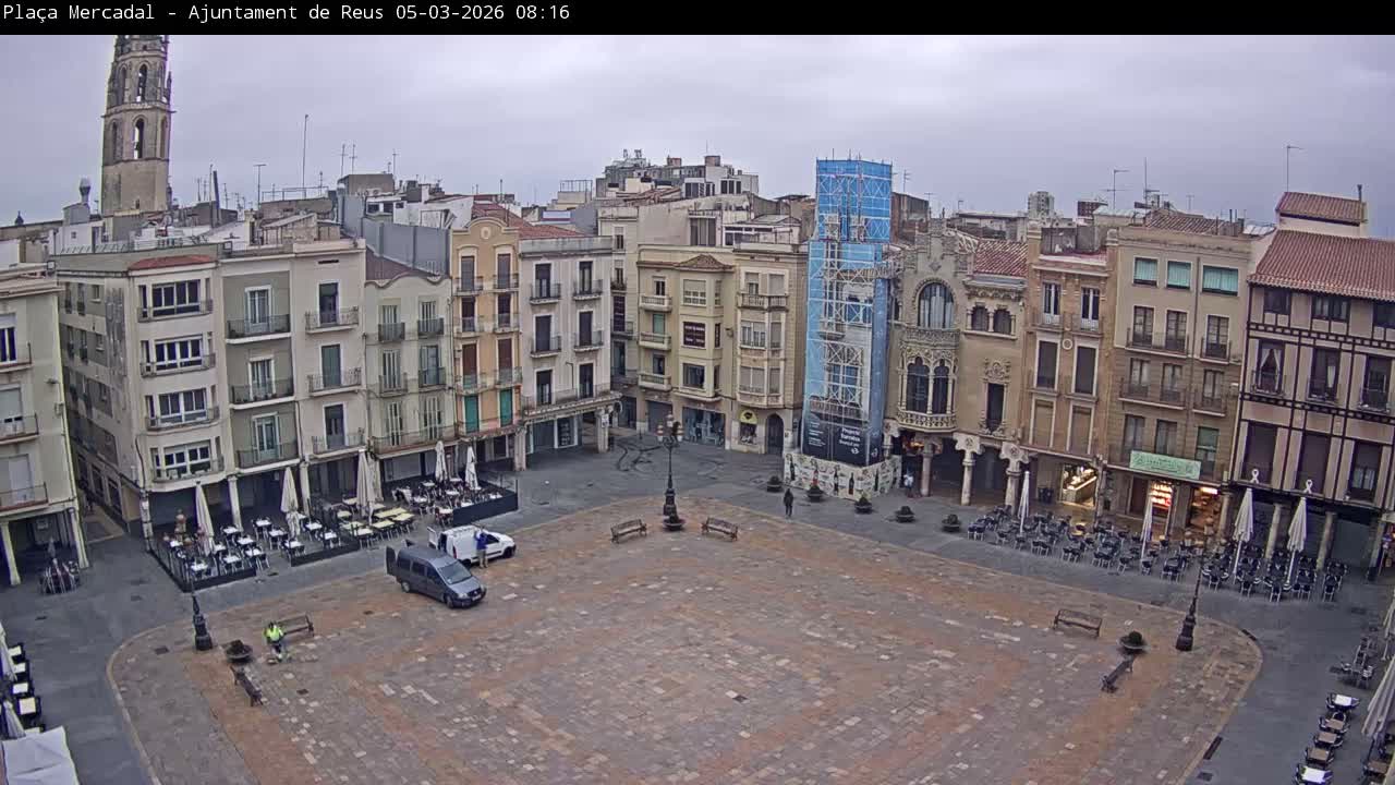 Reus Town Hall, Mercadal Square Live Cam - Tarragona, Catalonia, Spain