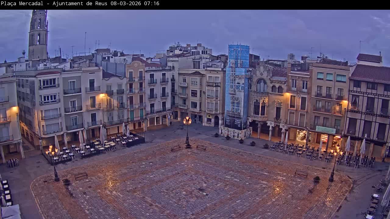 Reus Town Hall, Mercadal Square Live Cam - Tarragona, Catalonia, Spain