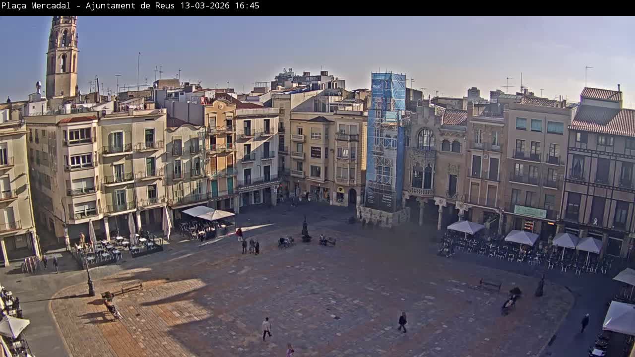 Reus Town Hall, Mercadal Square Live Cam - Tarragona, Catalonia, Spain