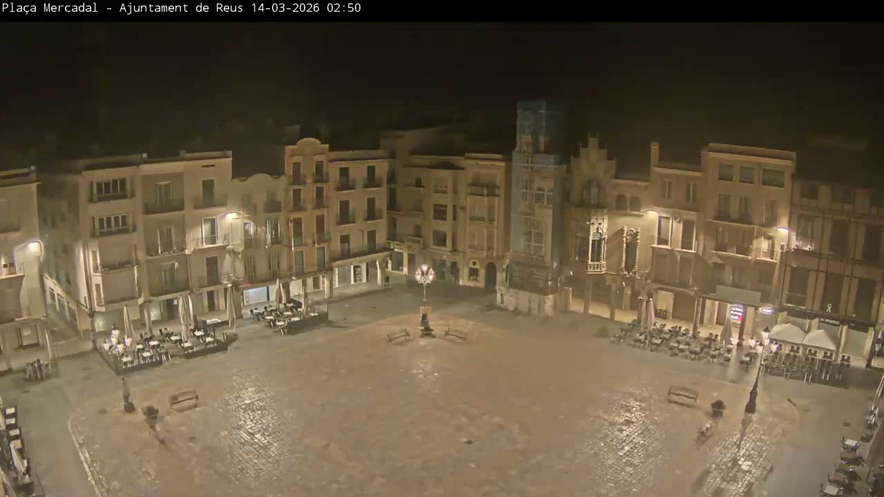 Reus Town Hall, Mercadal Square Live Cam - Tarragona, Catalonia, Spain