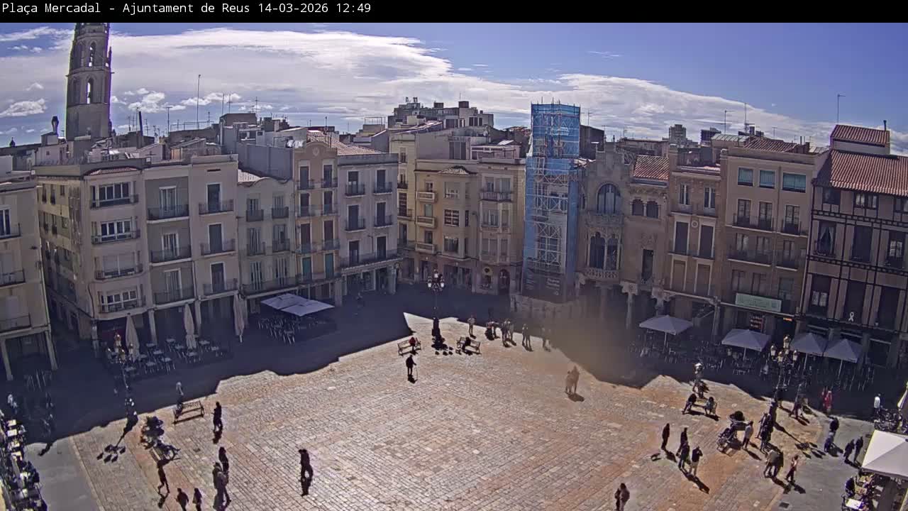 Reus Town Hall, Mercadal Square Live Cam - Tarragona, Catalonia, Spain