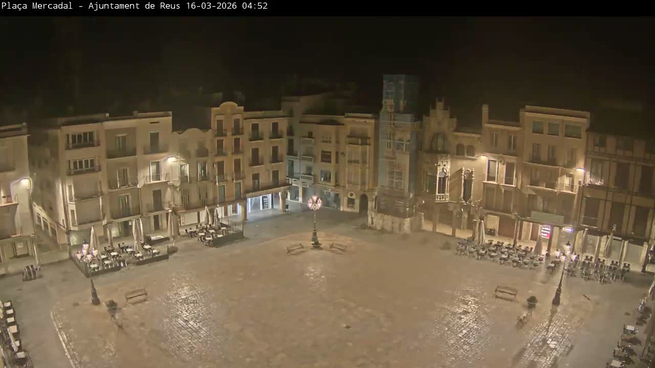 Reus Town Hall, Mercadal Square Live Cam - Tarragona, Catalonia, Spain