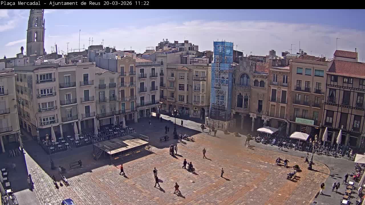 Reus Town Hall, Mercadal Square Live Cam - Tarragona, Catalonia, Spain