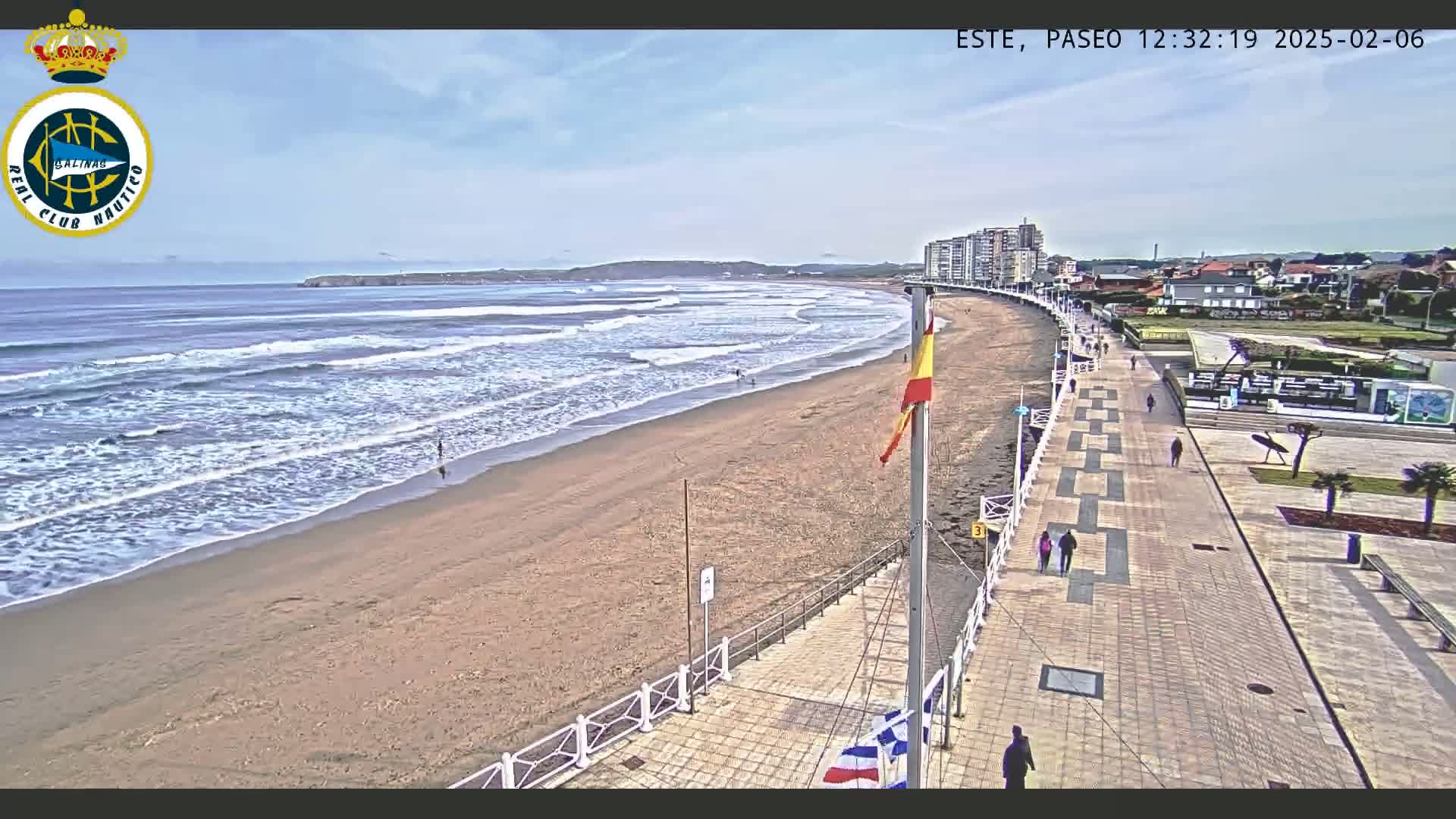 East Playa de Salinas Beach Live Cam - Avilés, Asturias, Spain