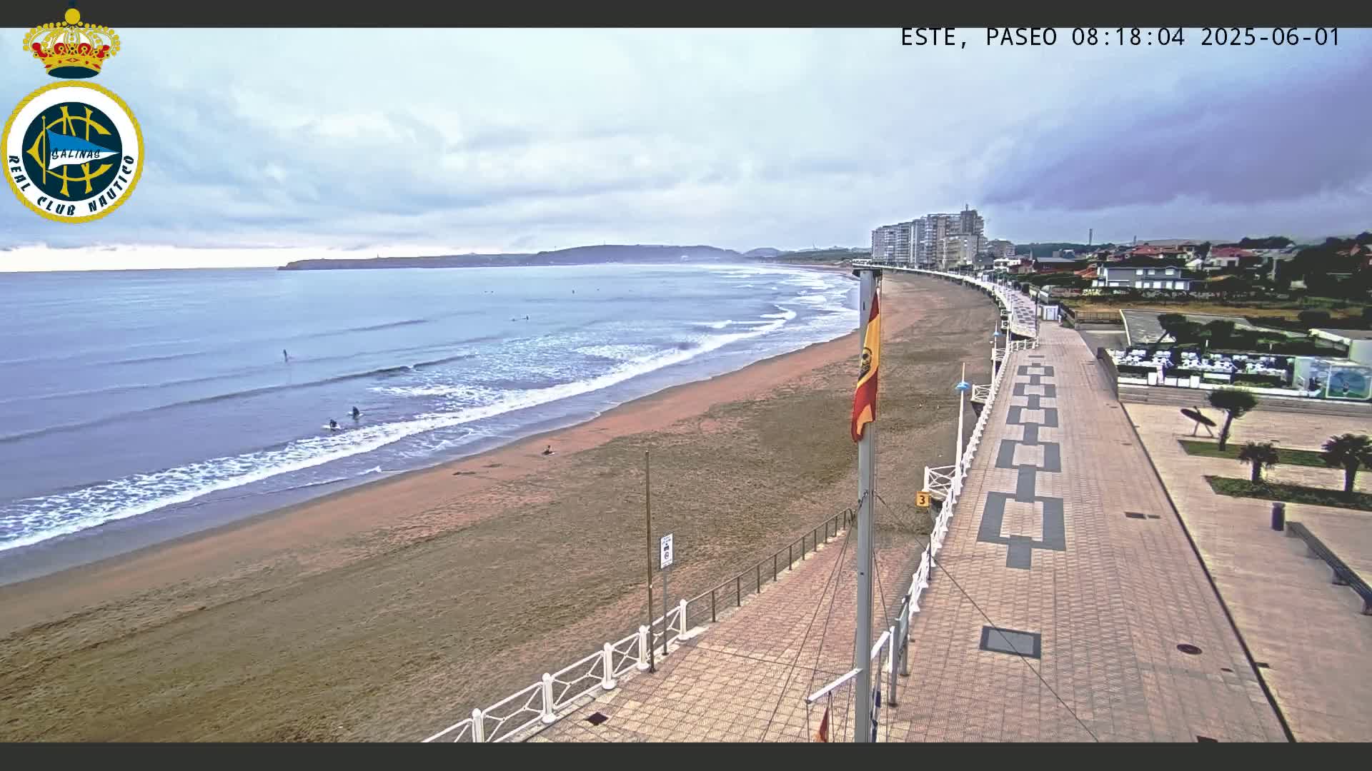 East Playa de Salinas Beach Live Cam - Avilés, Asturias, Spain