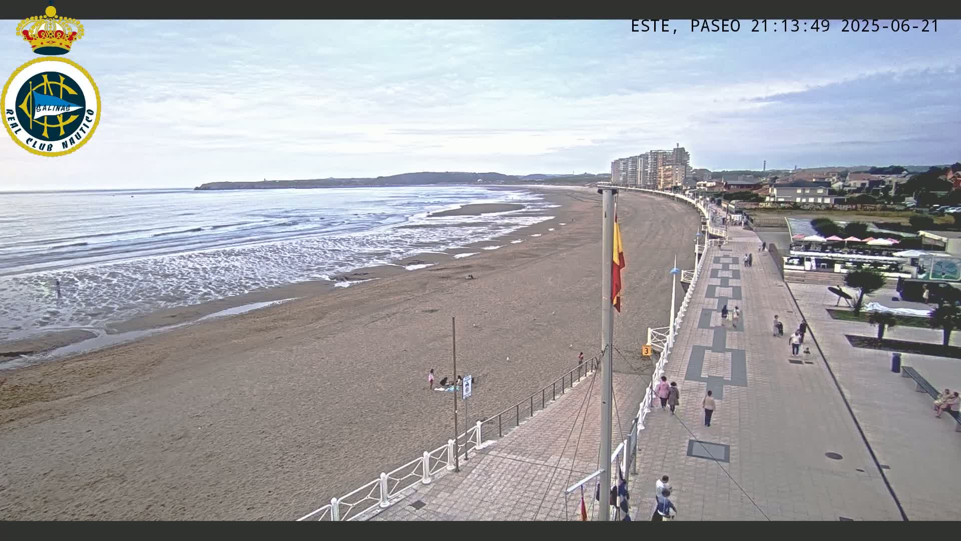 East Playa de Salinas Beach Live Cam - Avilés, Asturias, Spain