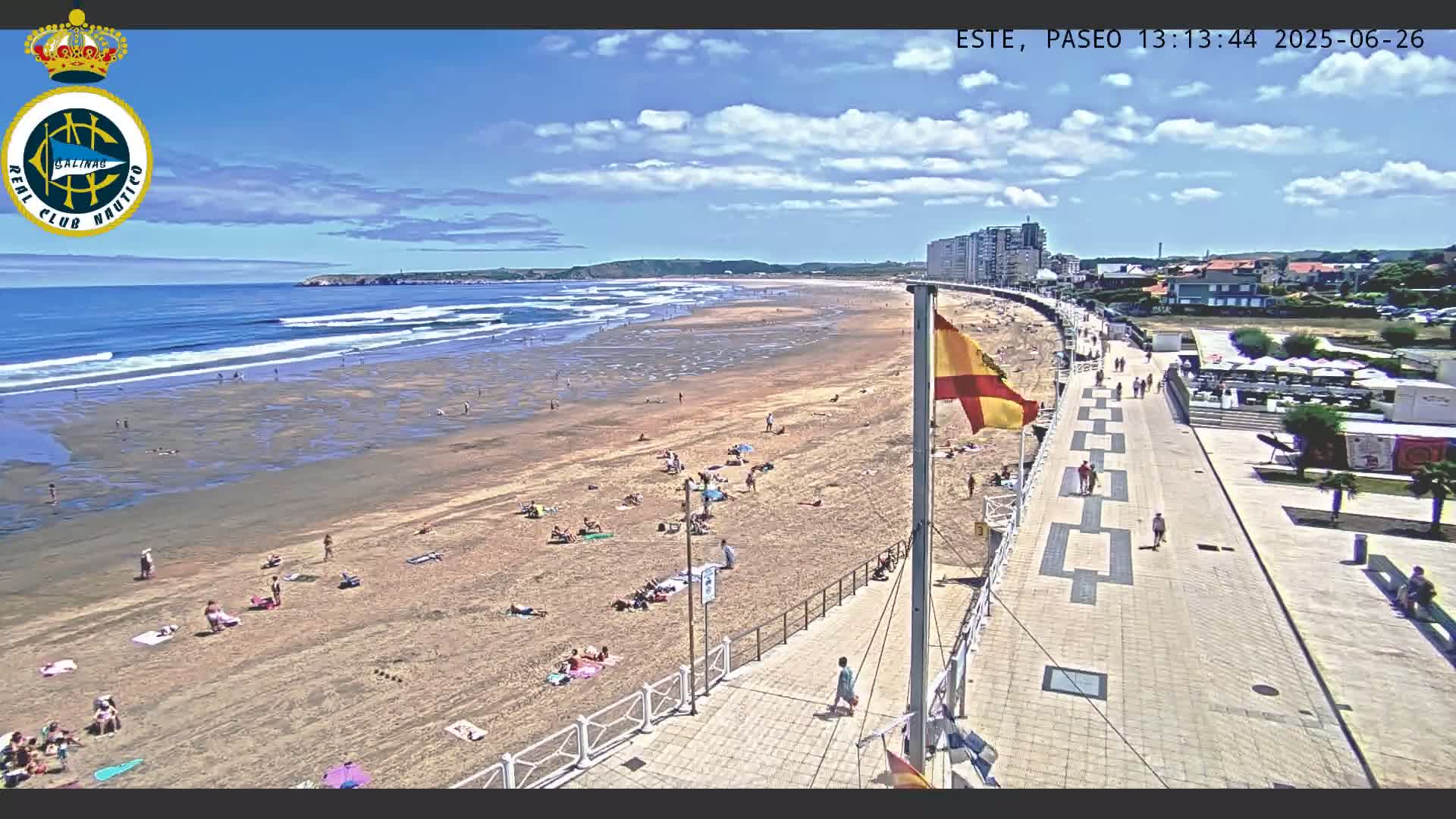 East Playa de Salinas Beach Live Cam - Avilés, Asturias, Spain