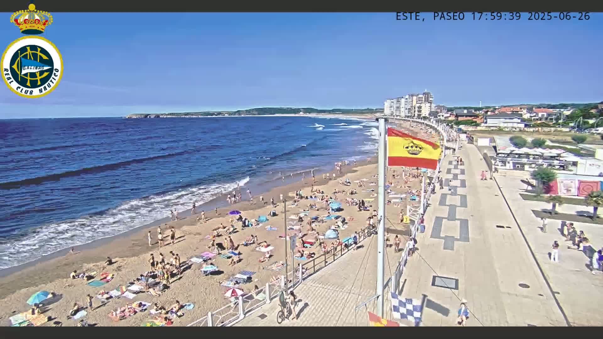 East Playa de Salinas Beach Live Cam - Avilés, Asturias, Spain