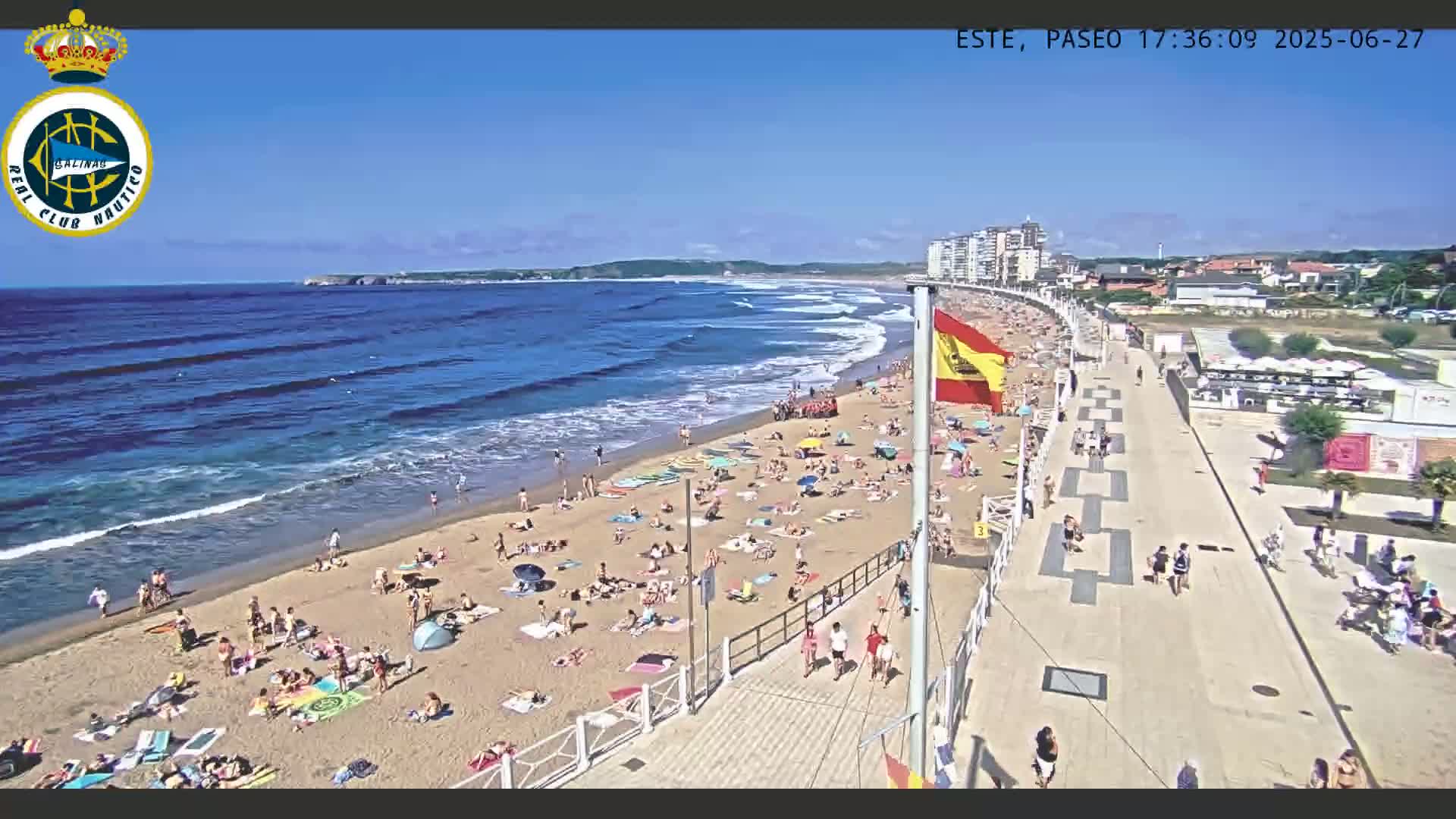 East Playa de Salinas Beach Live Cam - Avilés, Asturias, Spain