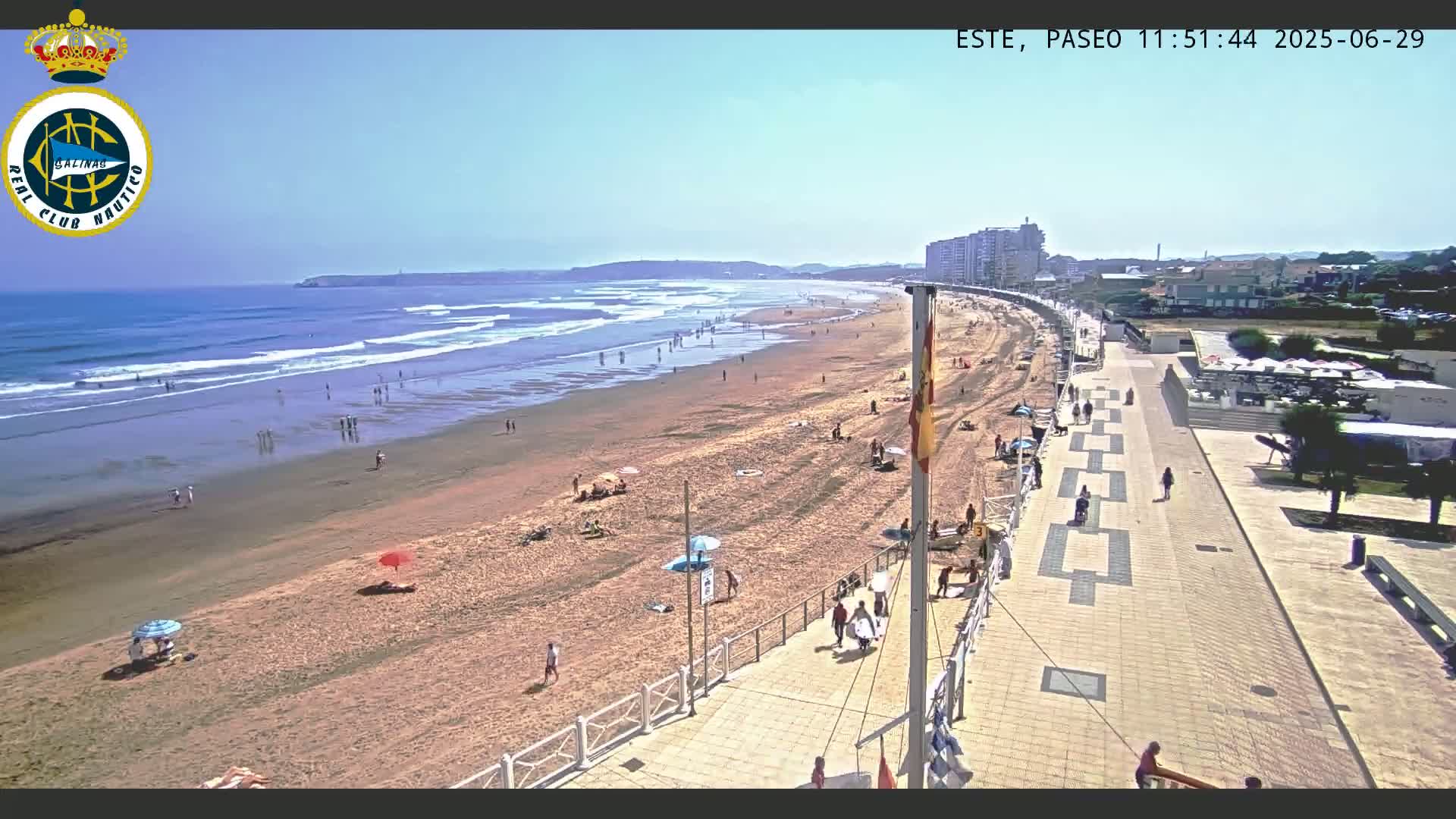 East Playa de Salinas Beach Live Cam - Avilés, Asturias, Spain