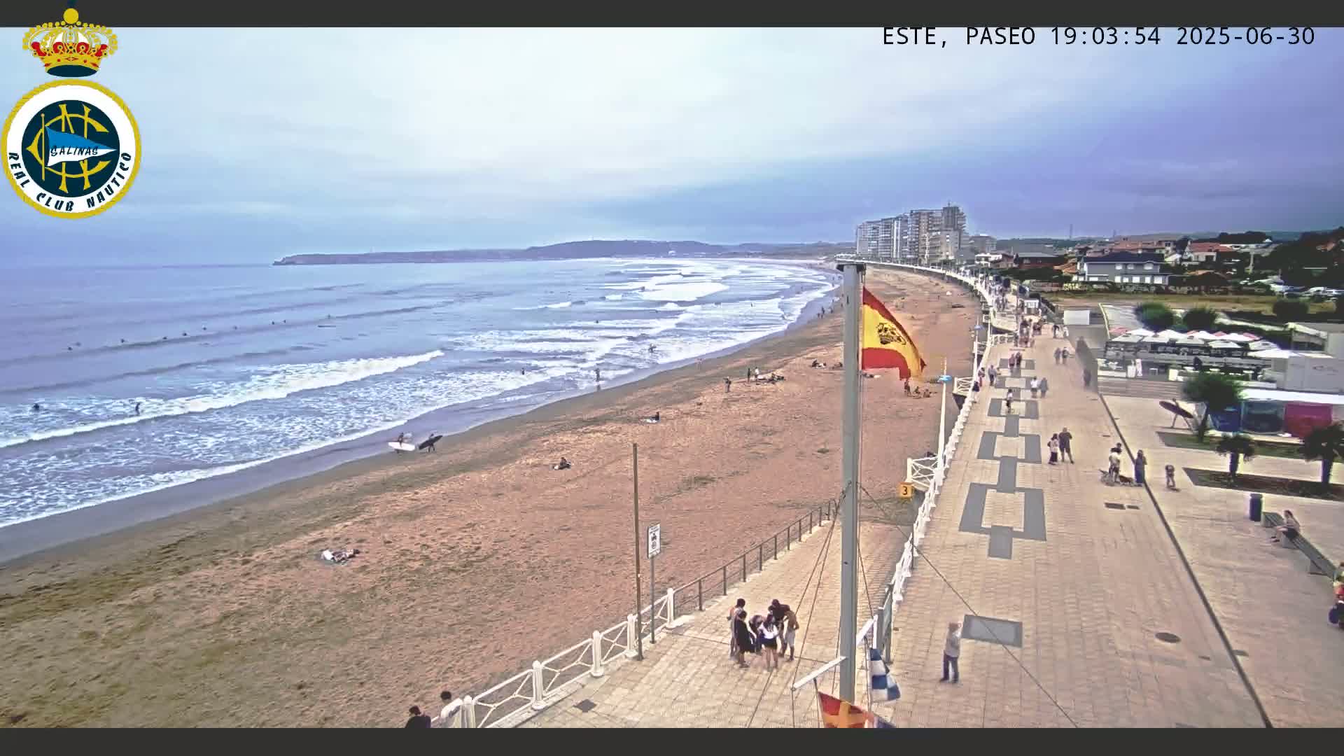 East Playa de Salinas Beach Live Cam - Avilés, Asturias, Spain