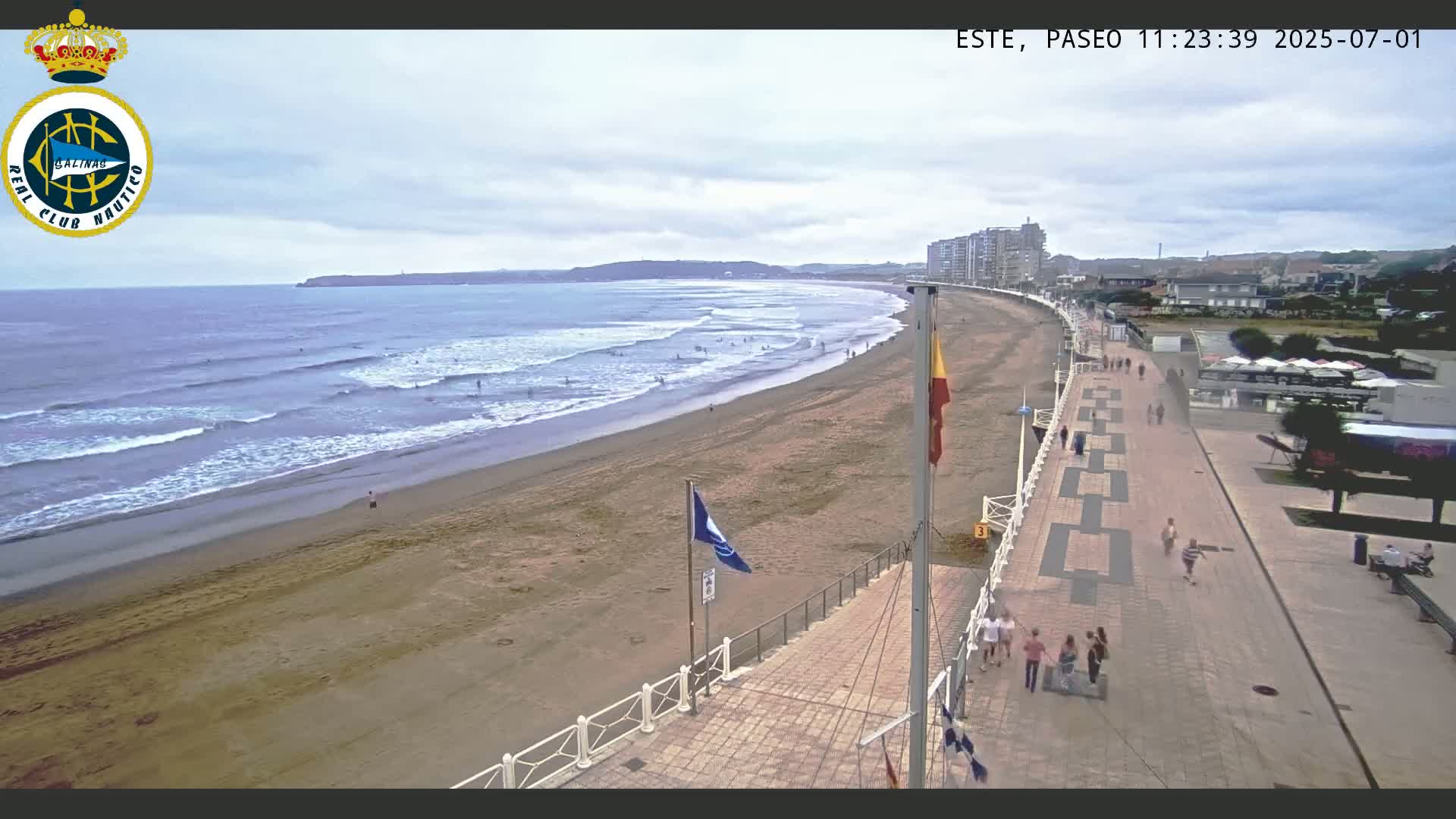 East Playa de Salinas Beach Live Cam - Avilés, Asturias, Spain