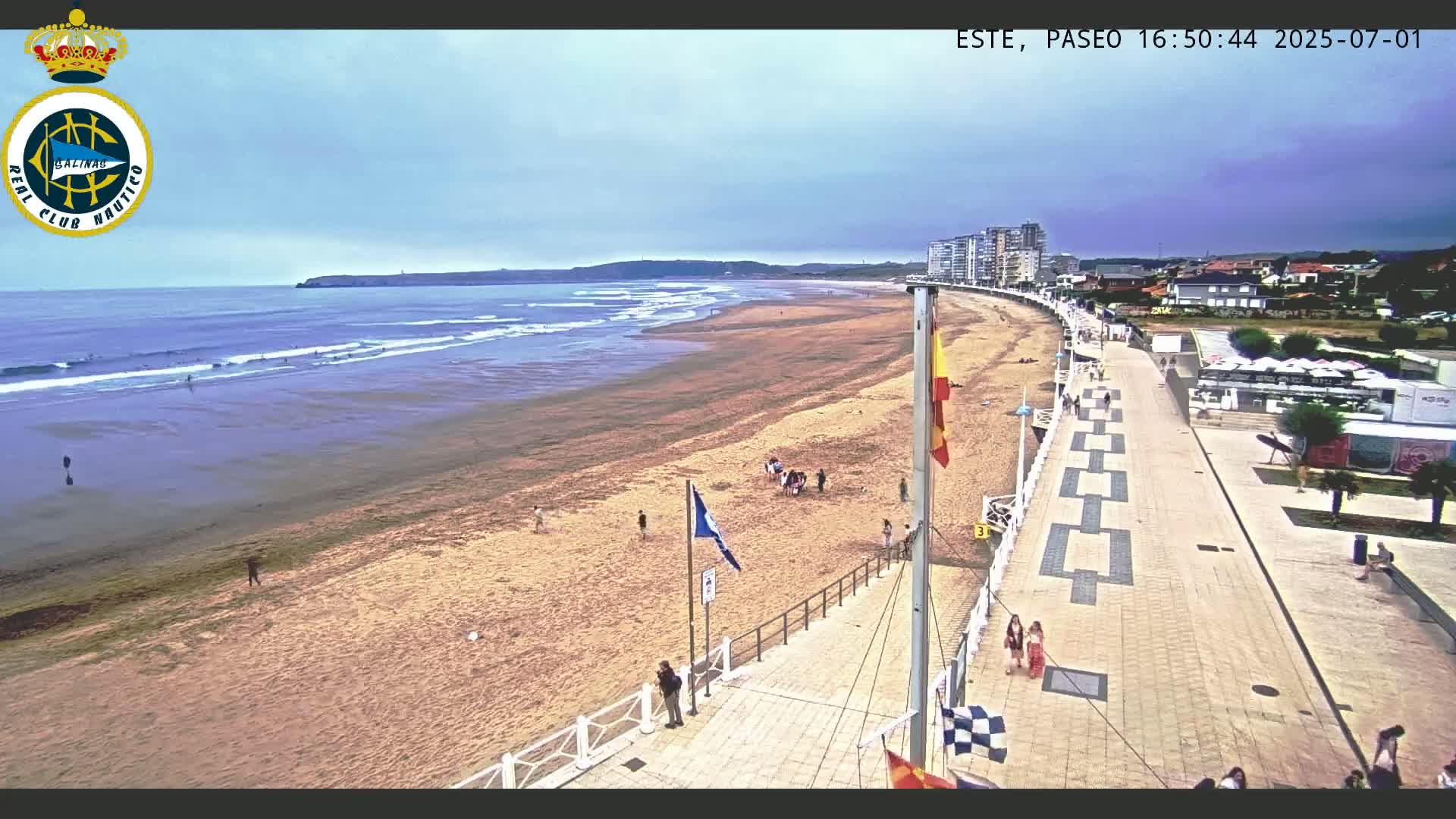 East Playa de Salinas Beach Live Cam - Avilés, Asturias, Spain