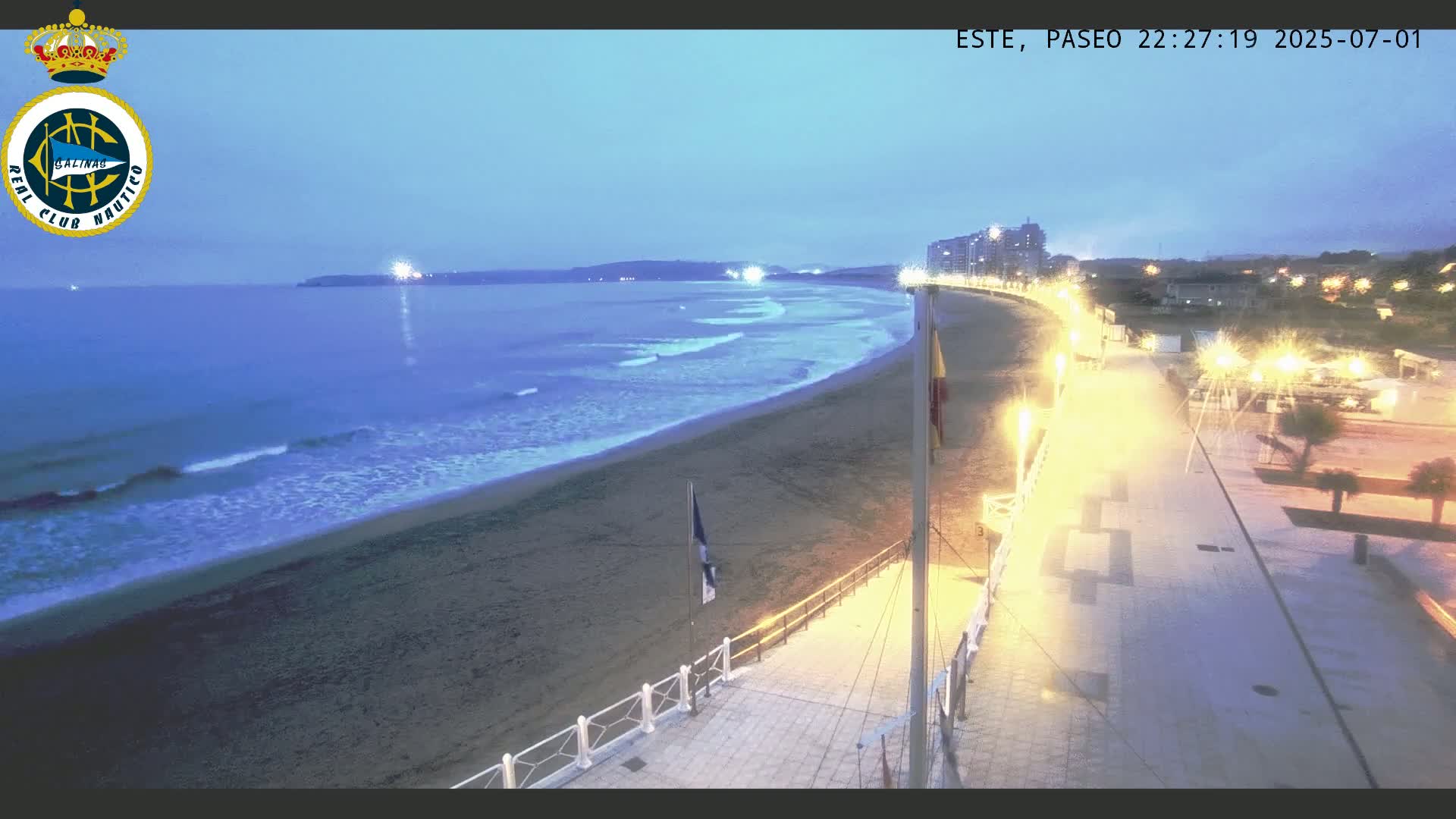East Playa de Salinas Beach Live Cam - Avilés, Asturias, Spain