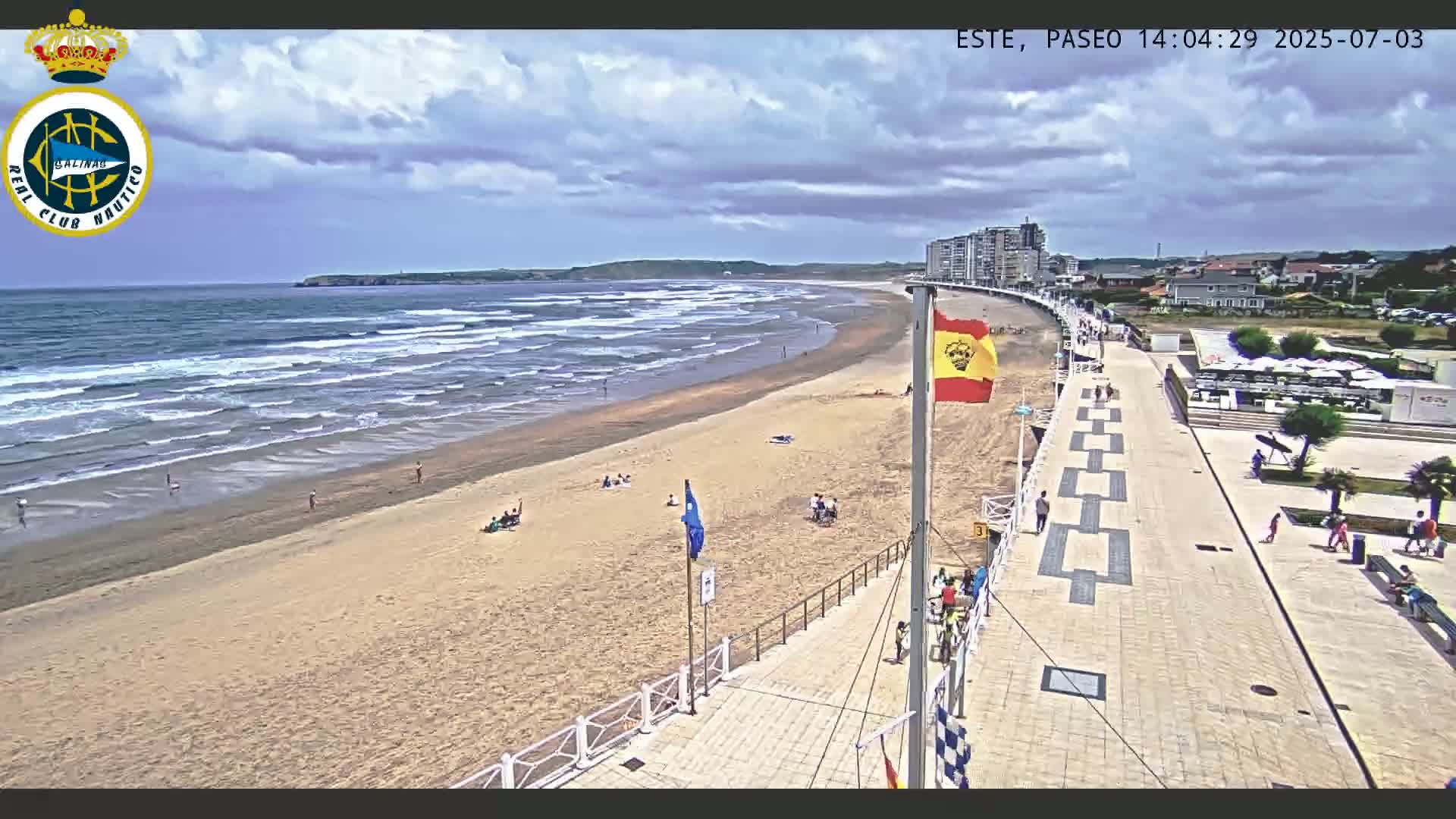East Playa de Salinas Beach Live Cam - Avilés, Asturias, Spain