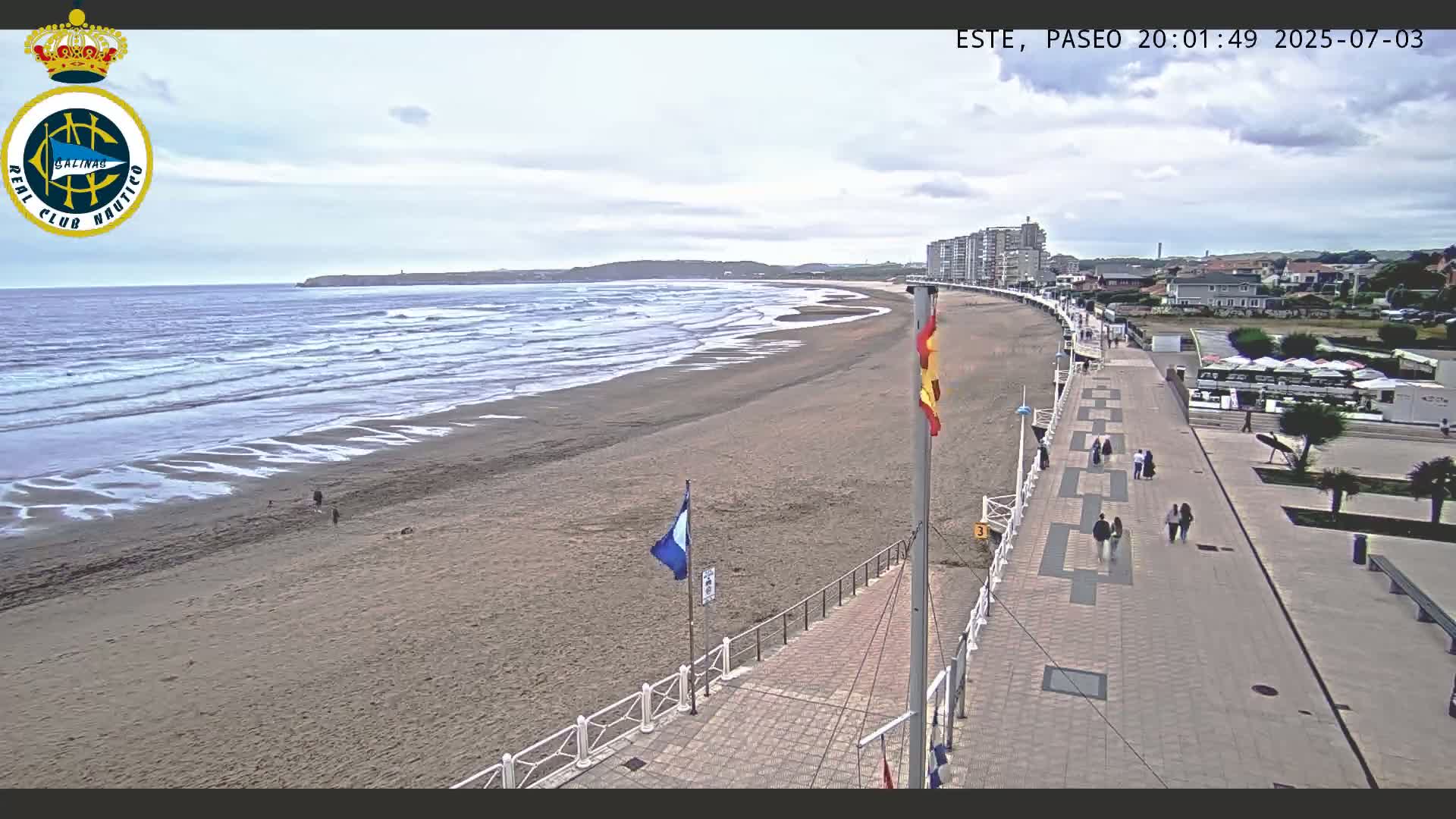 East Playa de Salinas Beach Live Cam - Avilés, Asturias, Spain
