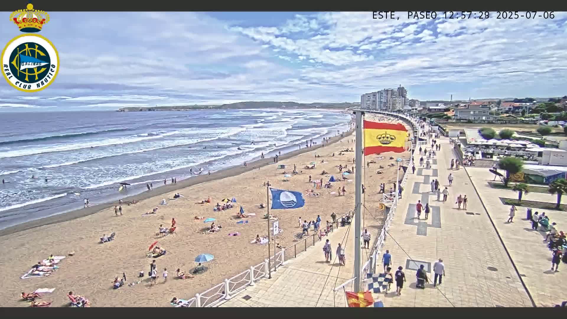 East Playa de Salinas Beach Live Cam - Avilés, Asturias, Spain