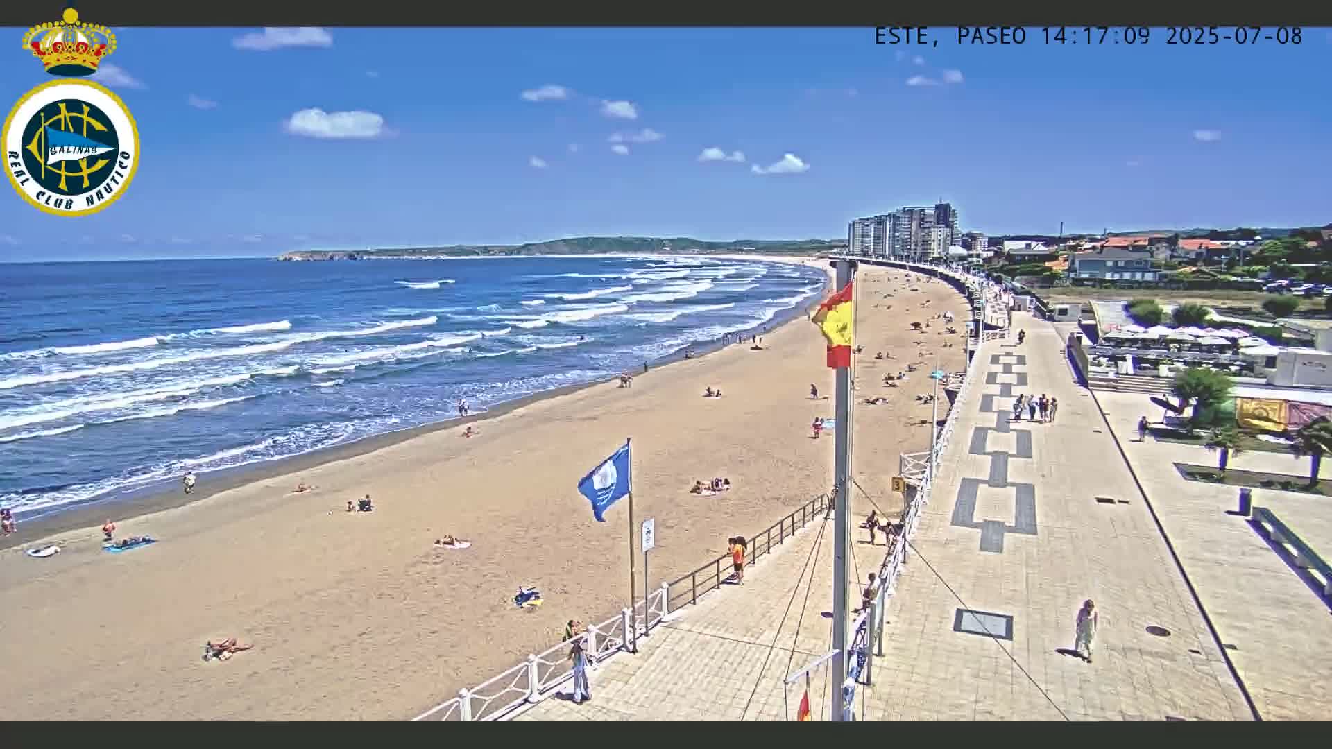 East Playa de Salinas Beach Live Cam - Avilés, Asturias, Spain