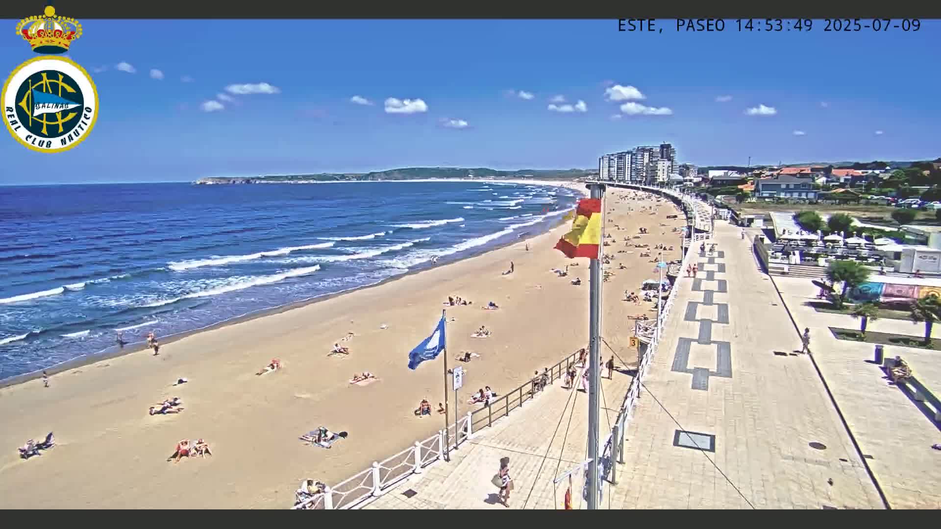 East Playa de Salinas Beach Live Cam - Avilés, Asturias, Spain