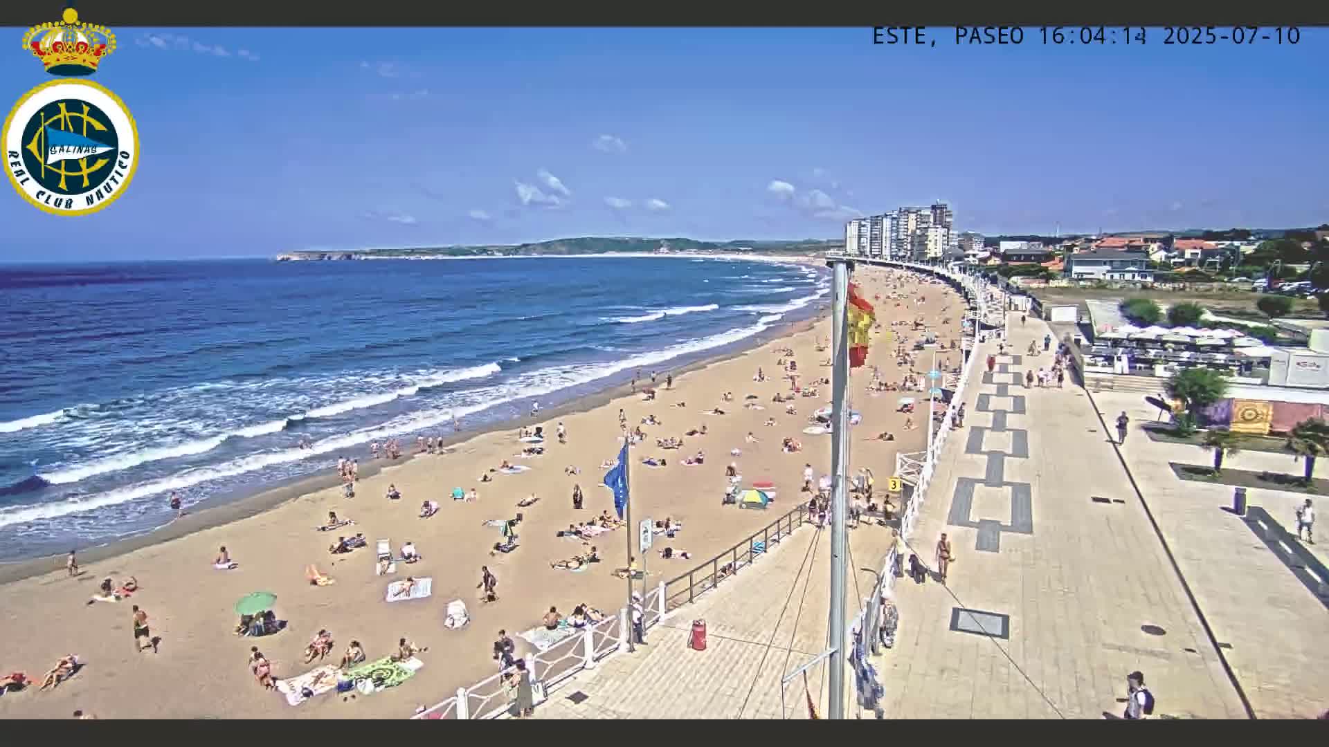 East Playa de Salinas Beach Live Cam - Avilés, Asturias, Spain