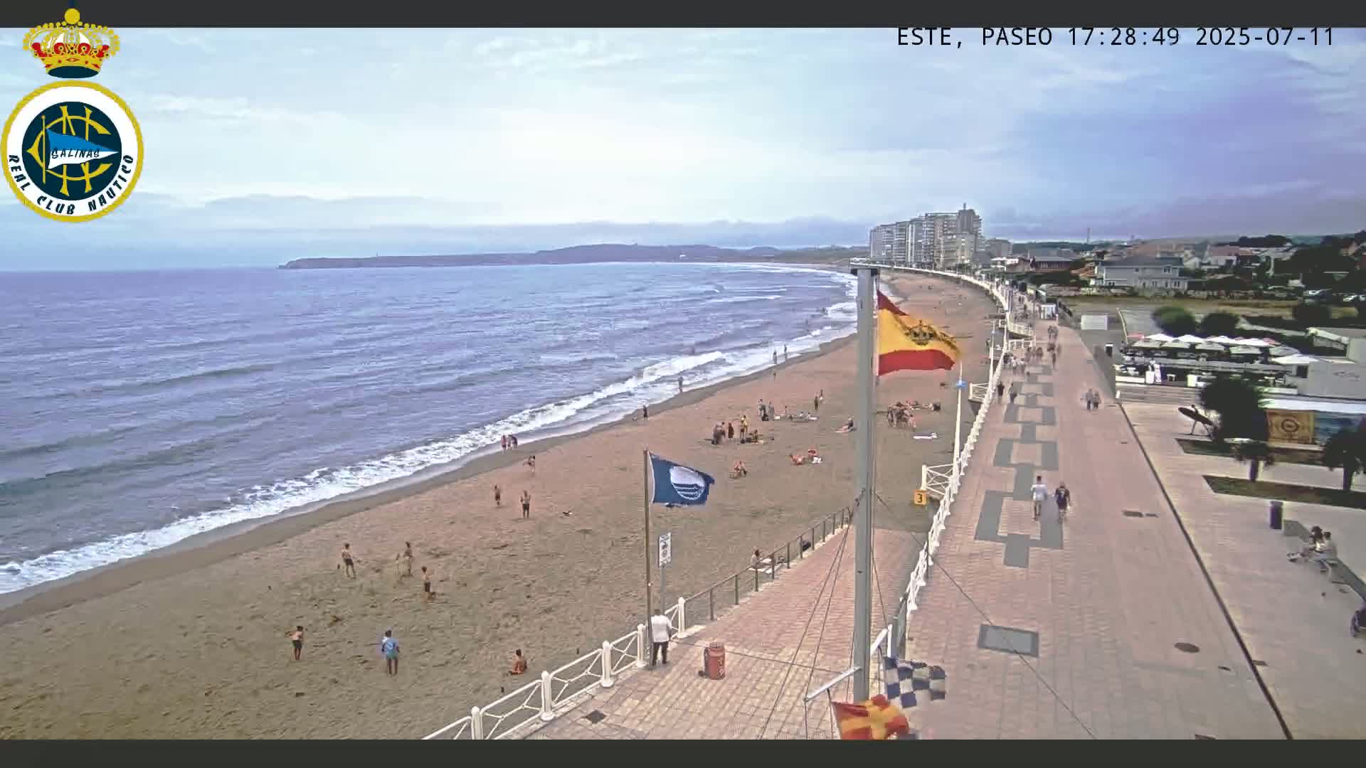 East Playa de Salinas Beach Live Cam - Avilés, Asturias, Spain