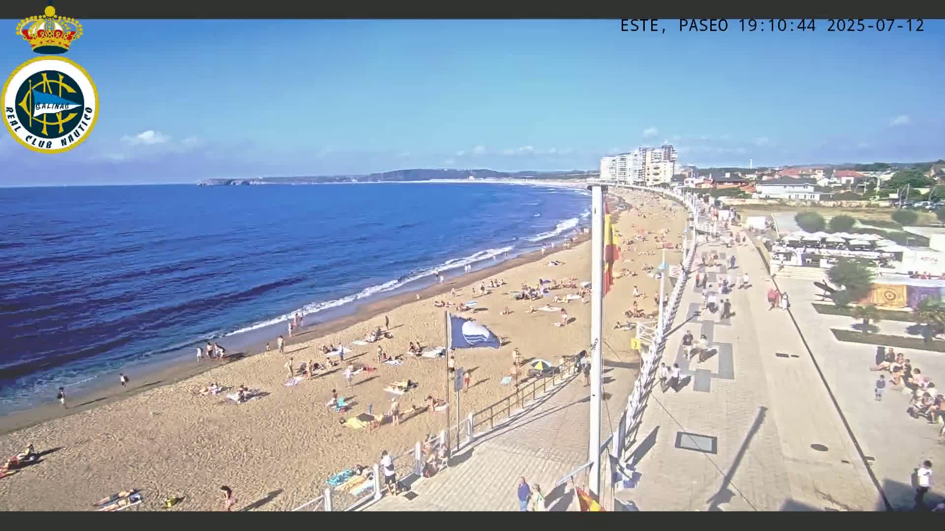 East Playa de Salinas Beach Live Cam - Avilés, Asturias, Spain