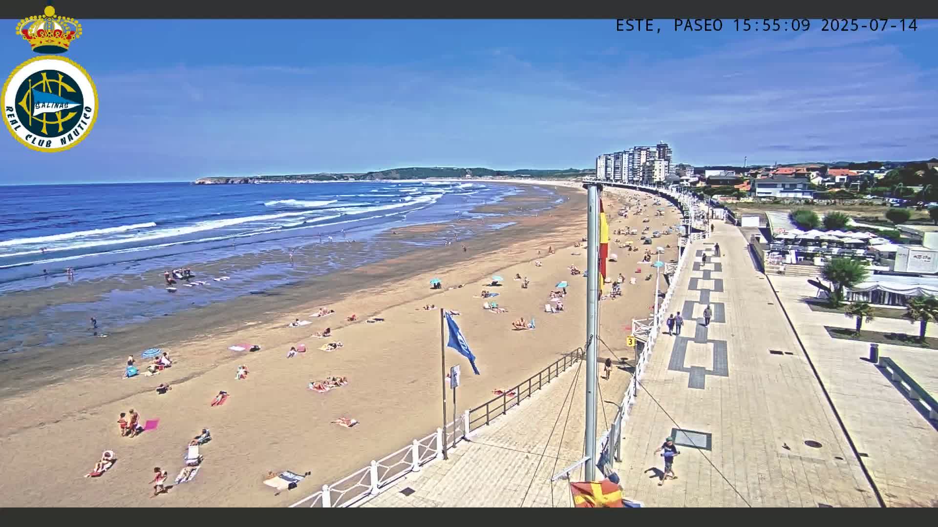 East Playa de Salinas Beach Live Cam - Avilés, Asturias, Spain