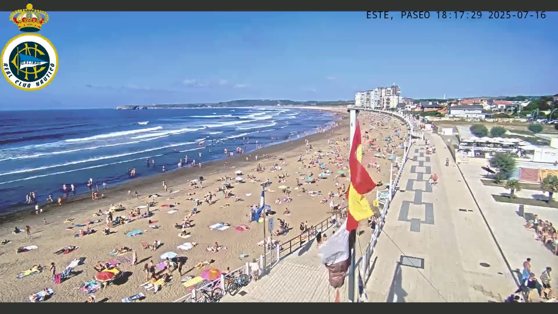 East Playa de Salinas Beach Live Cam - Avilés, Asturias, Spain