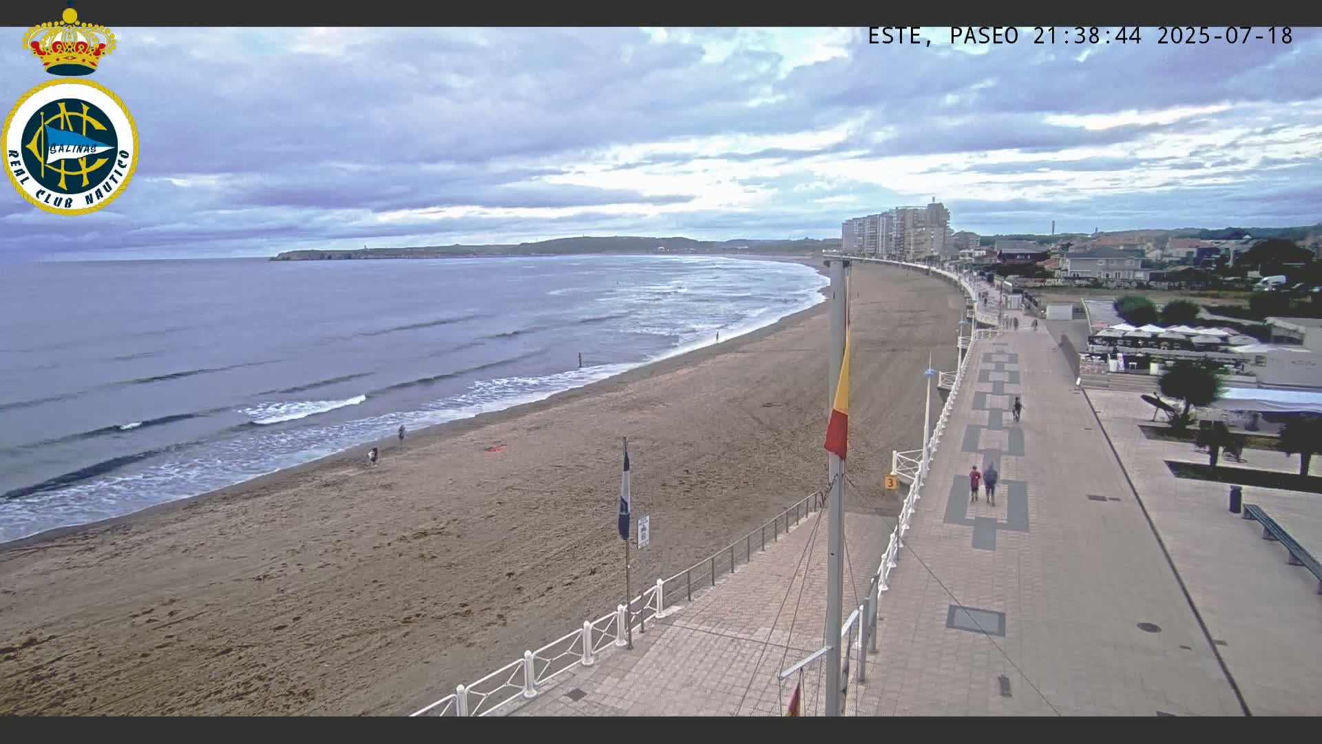 East Playa de Salinas Beach Live Cam - Avilés, Asturias, Spain