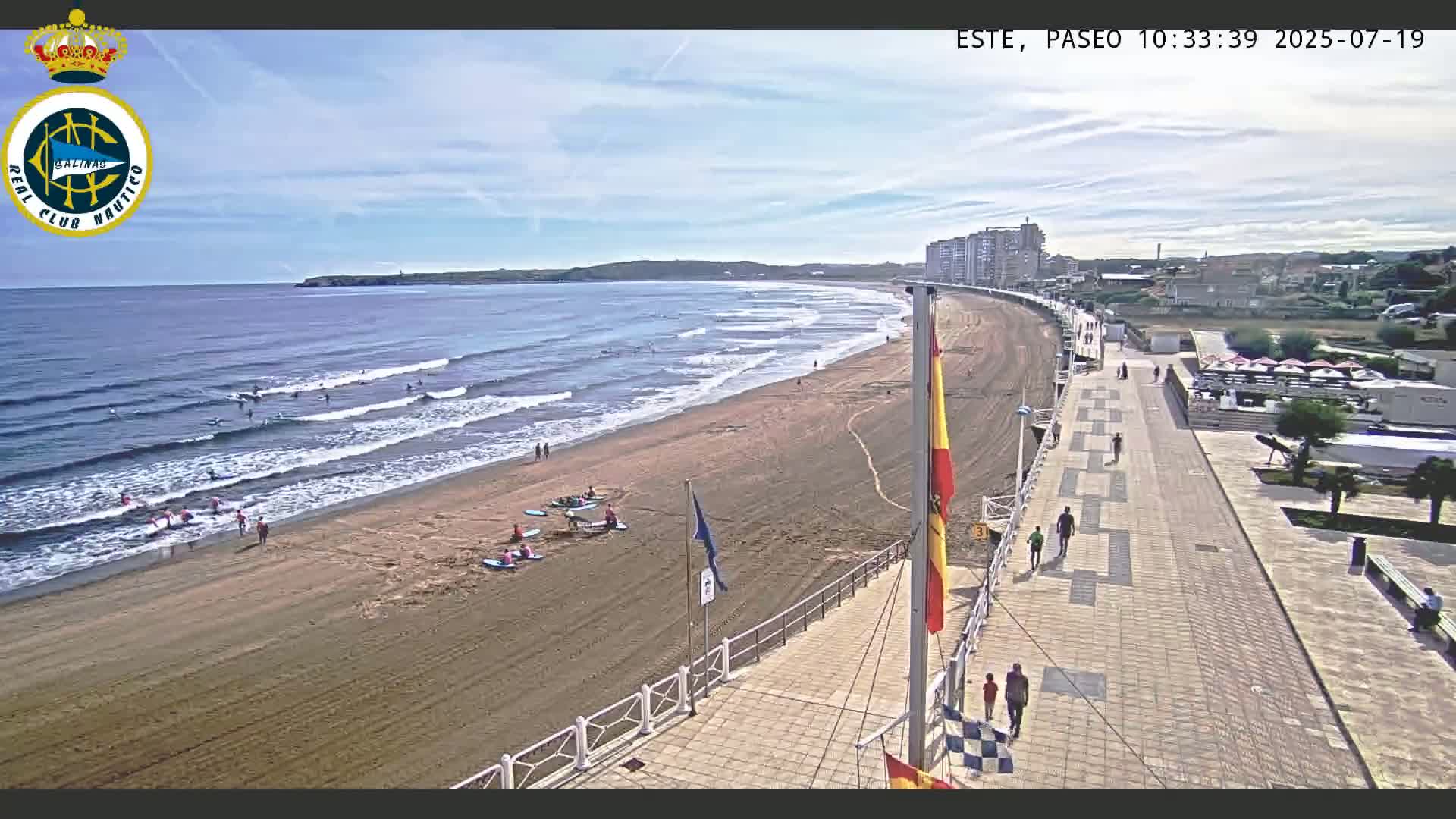 East Playa de Salinas Beach Live Cam - Avilés, Asturias, Spain
