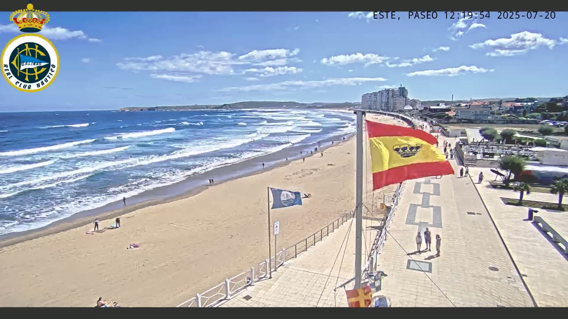 East Playa de Salinas Beach Live Cam - Avilés, Asturias, Spain