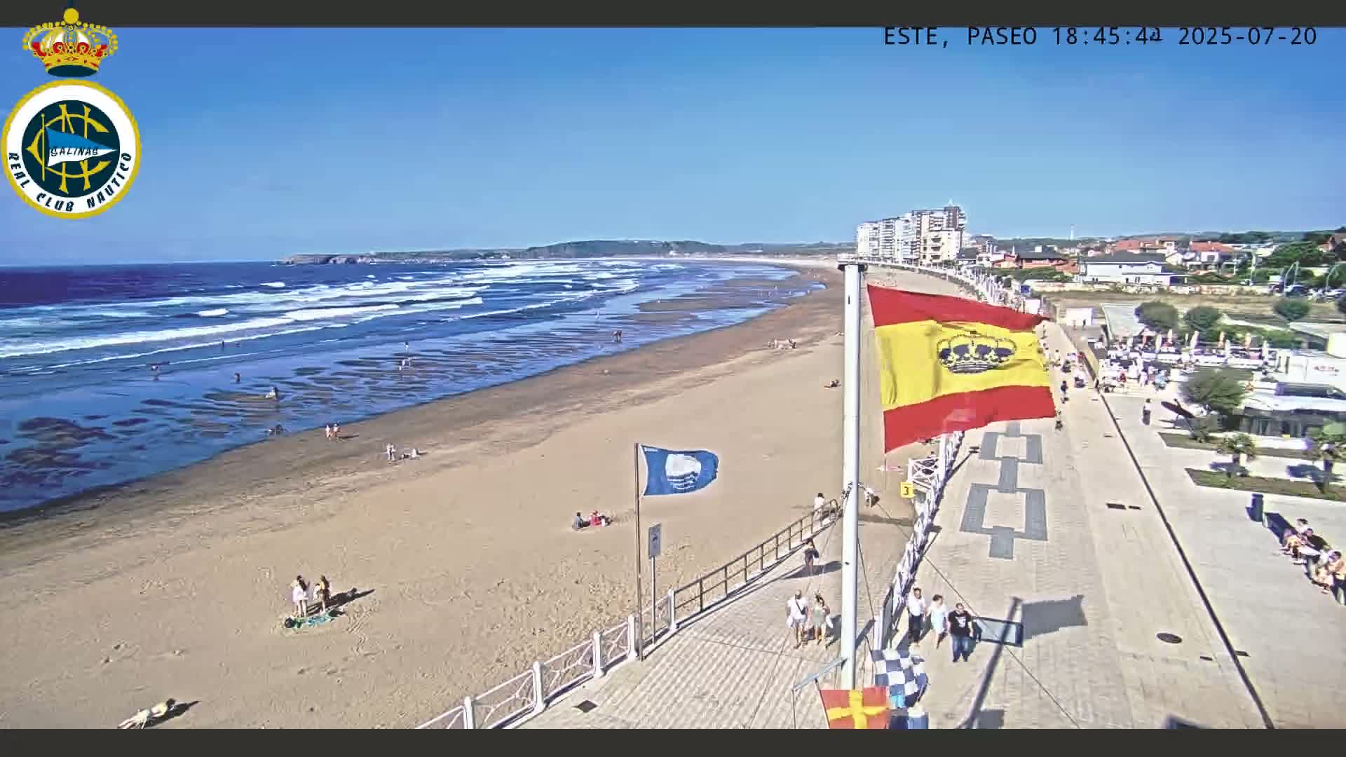 East Playa de Salinas Beach Live Cam - Avilés, Asturias, Spain