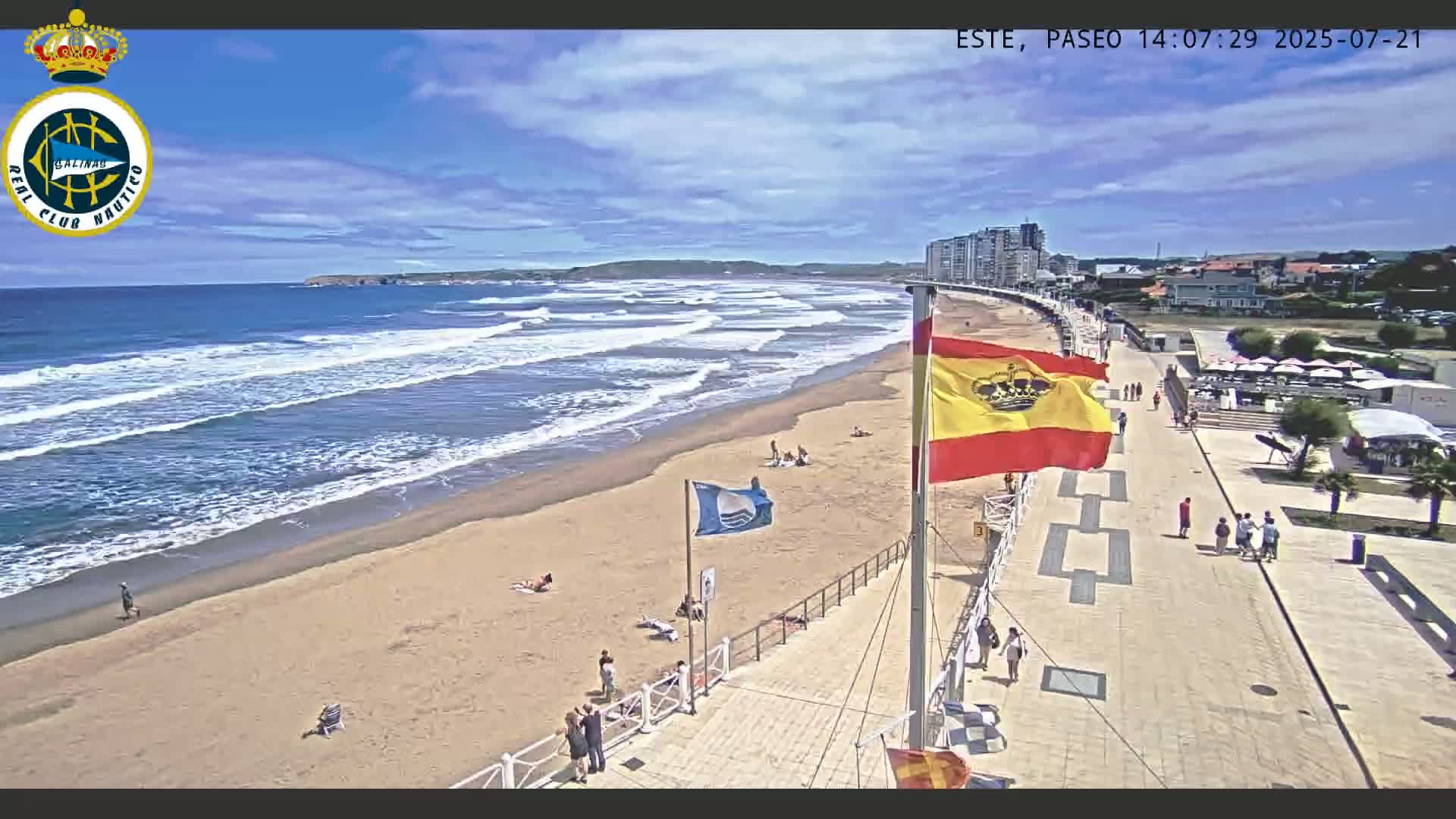 East Playa de Salinas Beach Live Cam - Avilés, Asturias, Spain