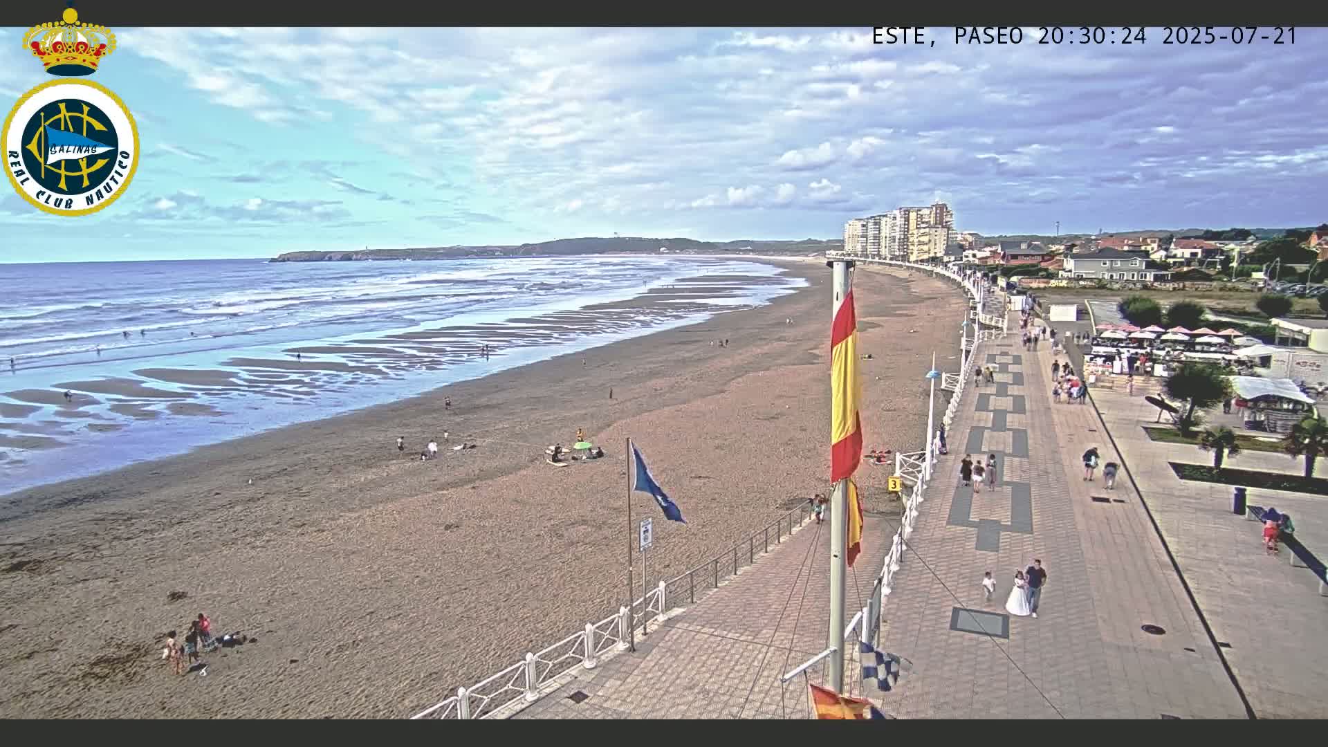 East Playa de Salinas Beach Live Cam - Avilés, Asturias, Spain