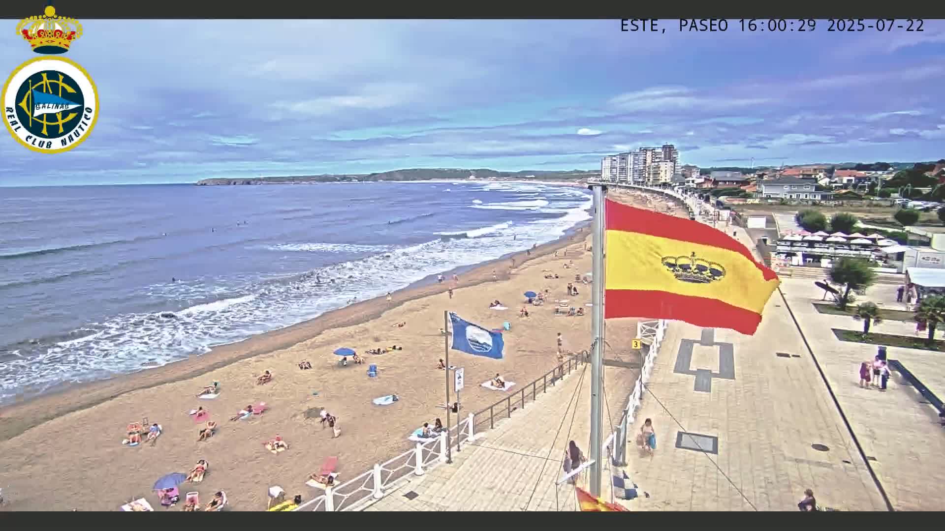 East Playa de Salinas Beach Live Cam - Avilés, Asturias, Spain