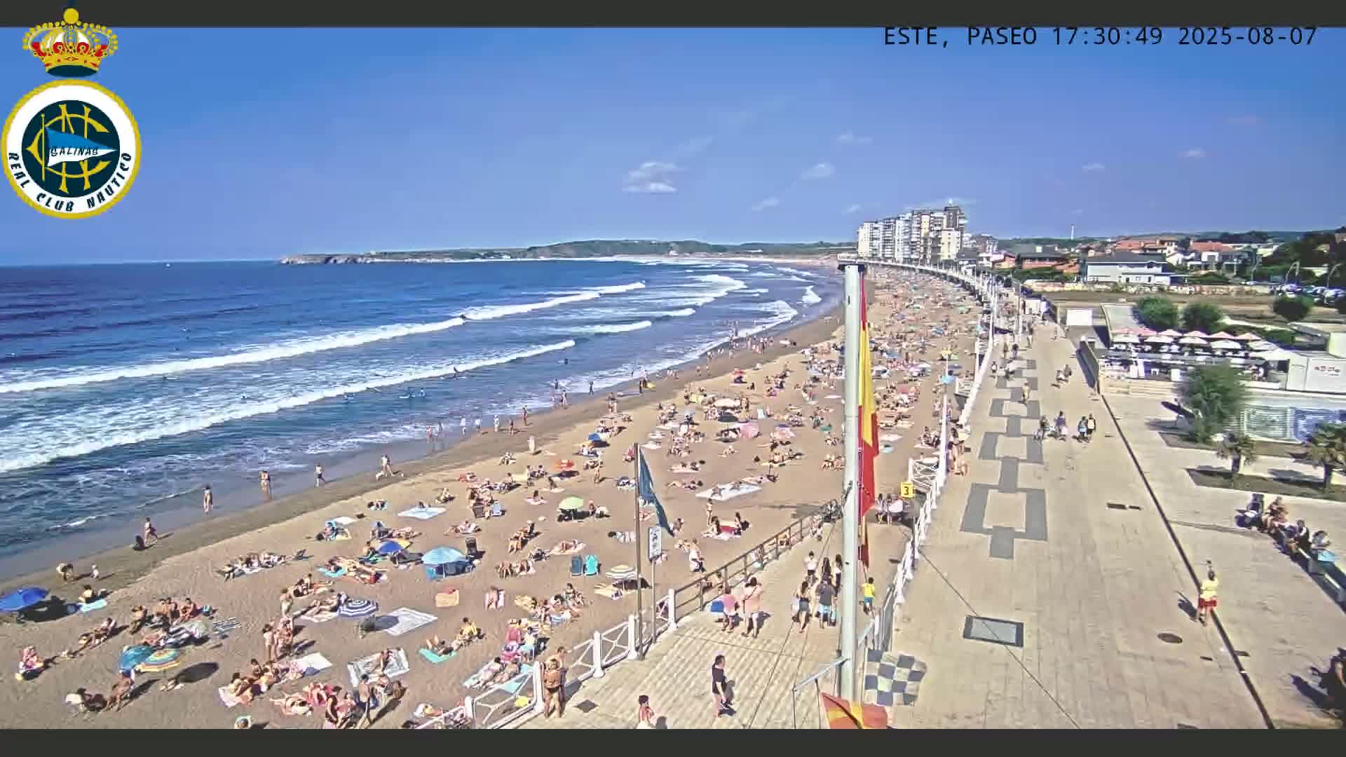 East Playa de Salinas Beach Live Cam - Avilés, Asturias, Spain