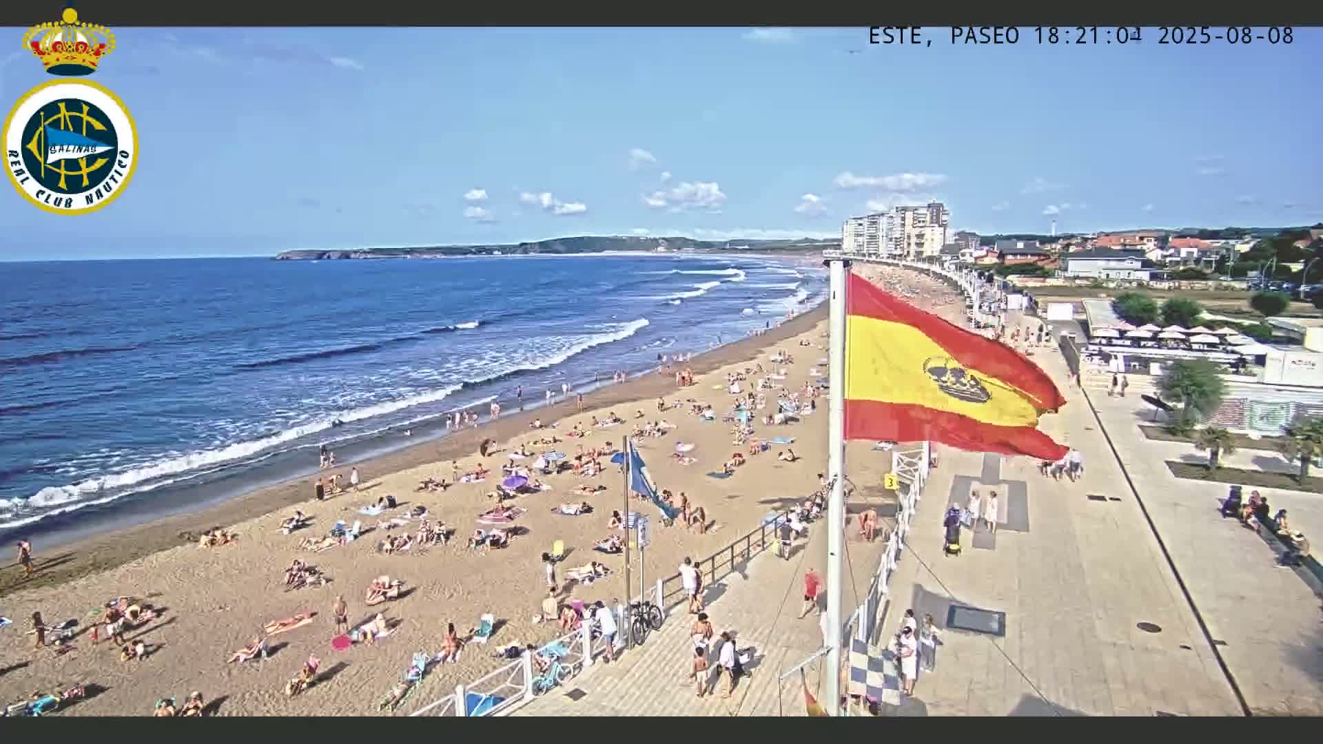 East Playa de Salinas Beach Live Cam - Avilés, Asturias, Spain