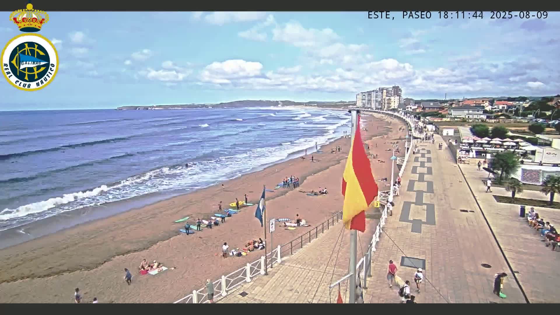 East Playa de Salinas Beach Live Cam - Avilés, Asturias, Spain