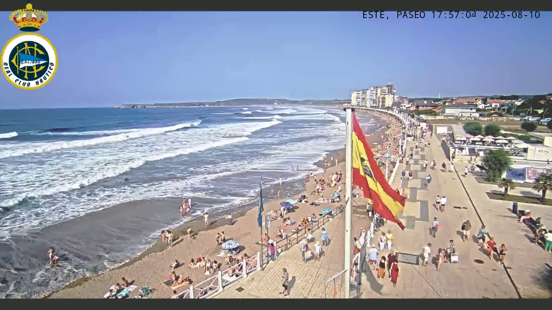 East Playa de Salinas Beach Live Cam - Avilés, Asturias, Spain