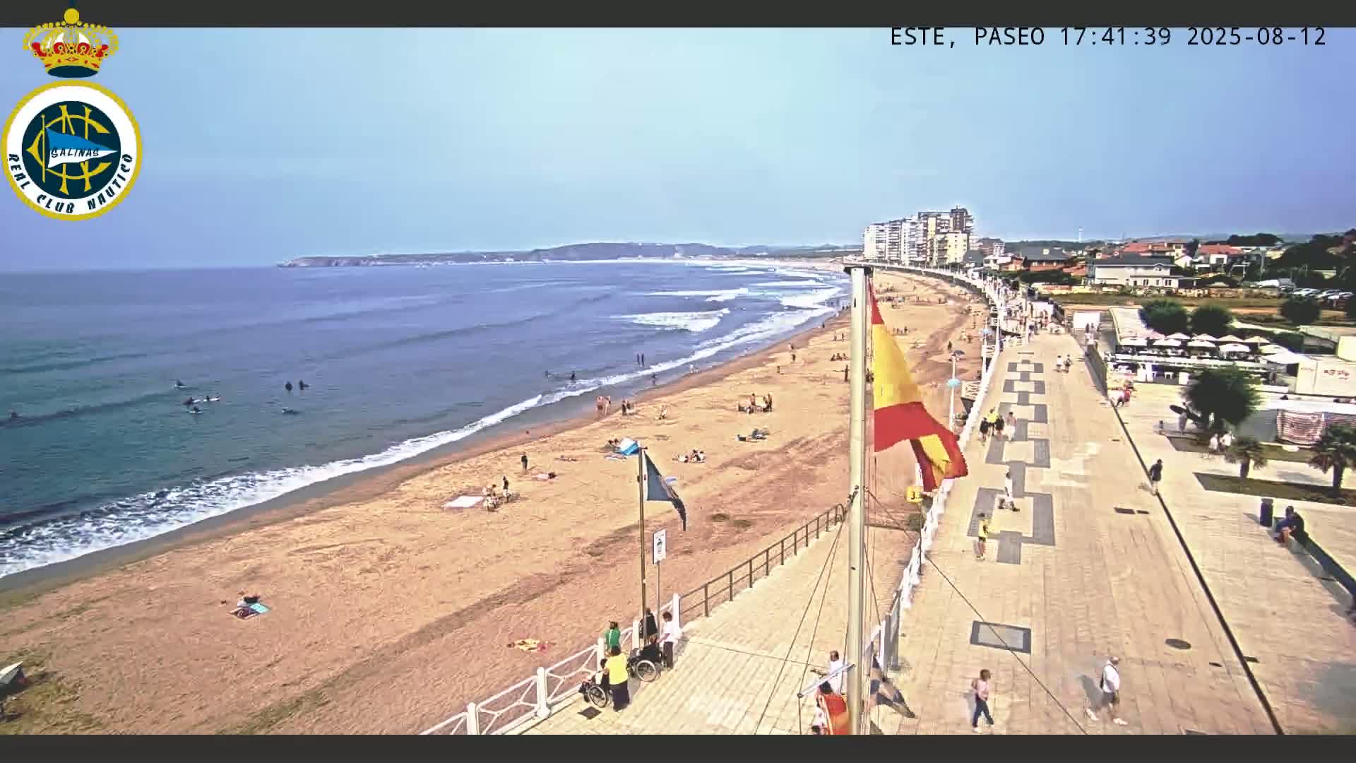 East Playa de Salinas Beach Live Cam - Avilés, Asturias, Spain