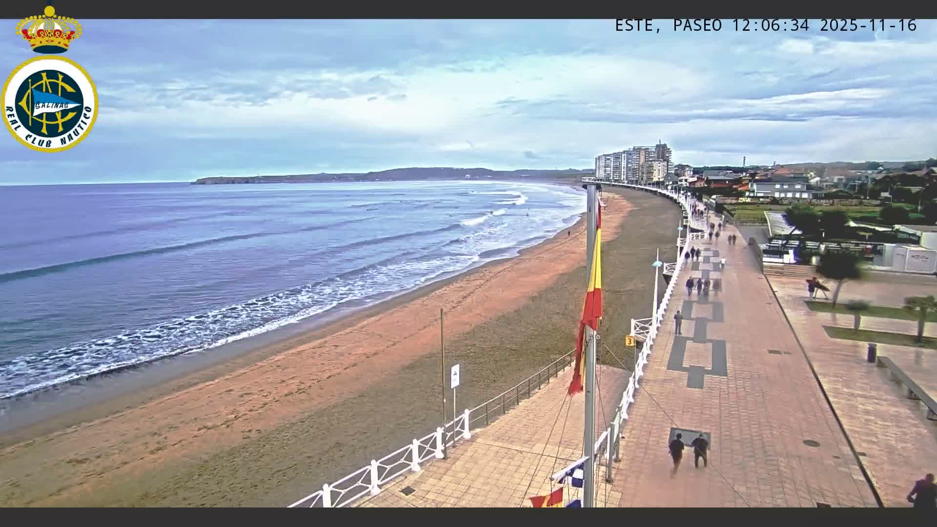 East Playa de Salinas Beach Live Cam - Avilés, Asturias, Spain