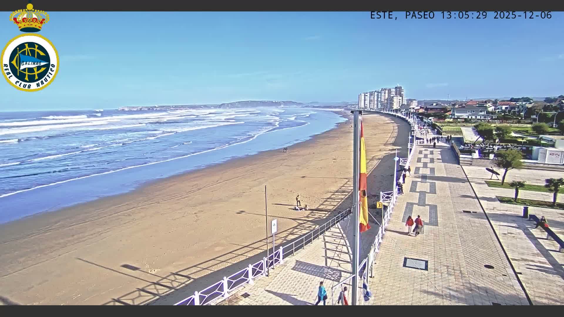 East Playa de Salinas Beach Live Cam - Avilés, Asturias, Spain