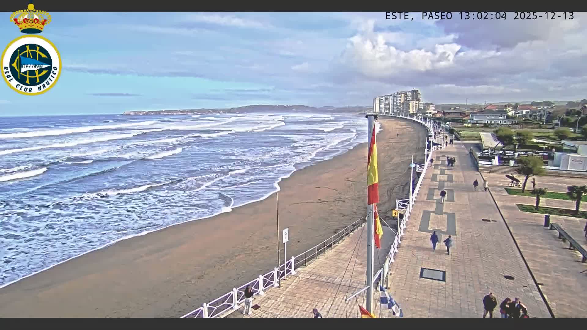 East Playa de Salinas Beach Live Cam - Avilés, Asturias, Spain