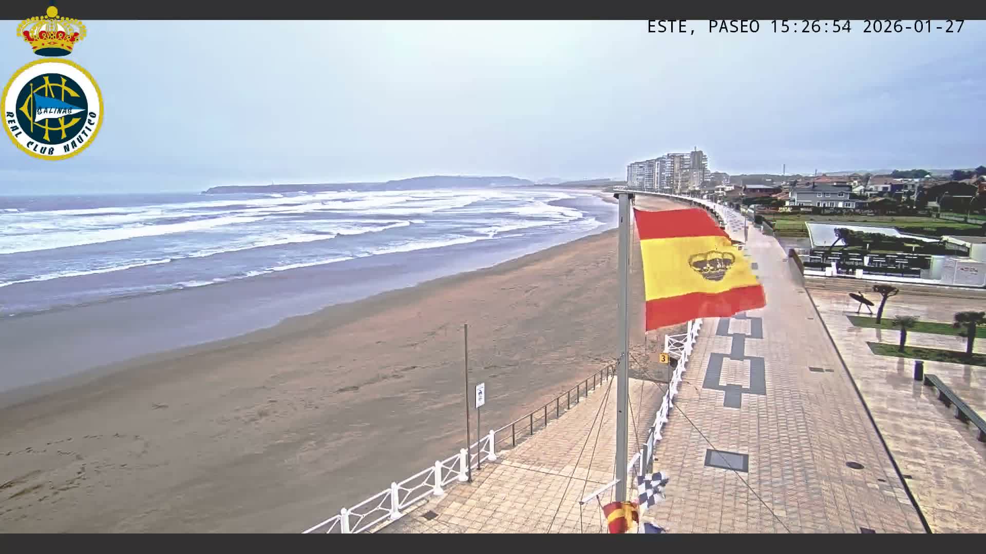 East Playa de Salinas Beach Live Cam - Avilés, Asturias, Spain