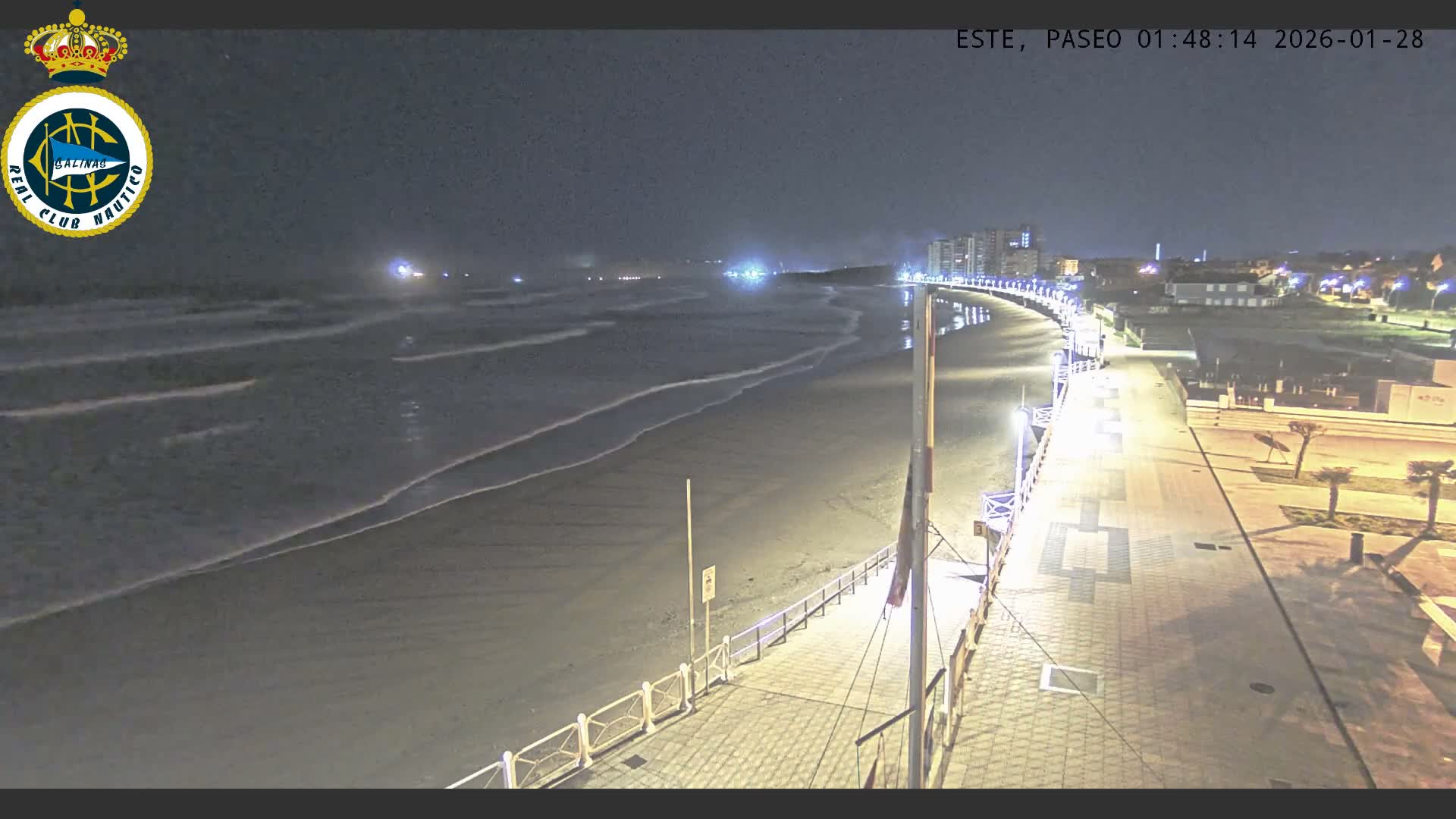 East Playa de Salinas Beach Live Cam - Avilés, Asturias, Spain