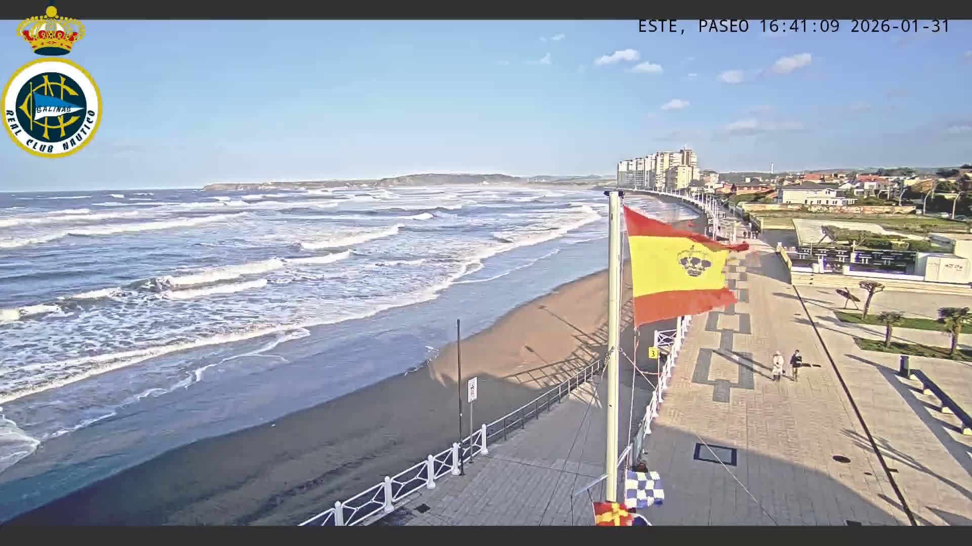 East Playa de Salinas Beach Live Cam - Avilés, Asturias, Spain