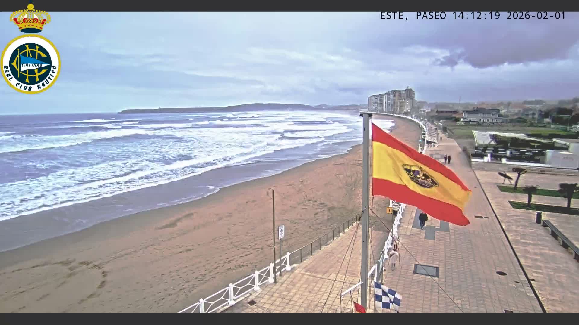 East Playa de Salinas Beach Live Cam - Avilés, Asturias, Spain