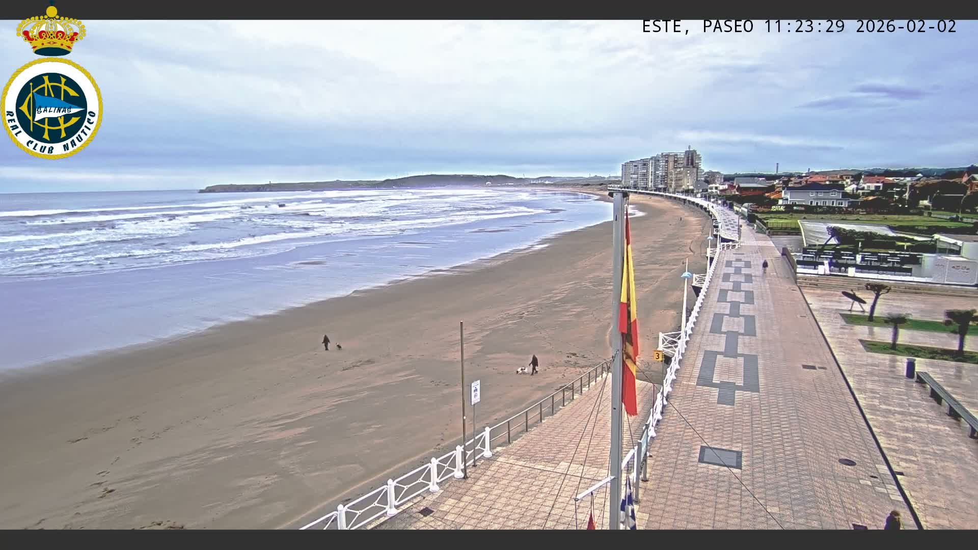 East Playa de Salinas Beach Live Cam - Avilés, Asturias, Spain