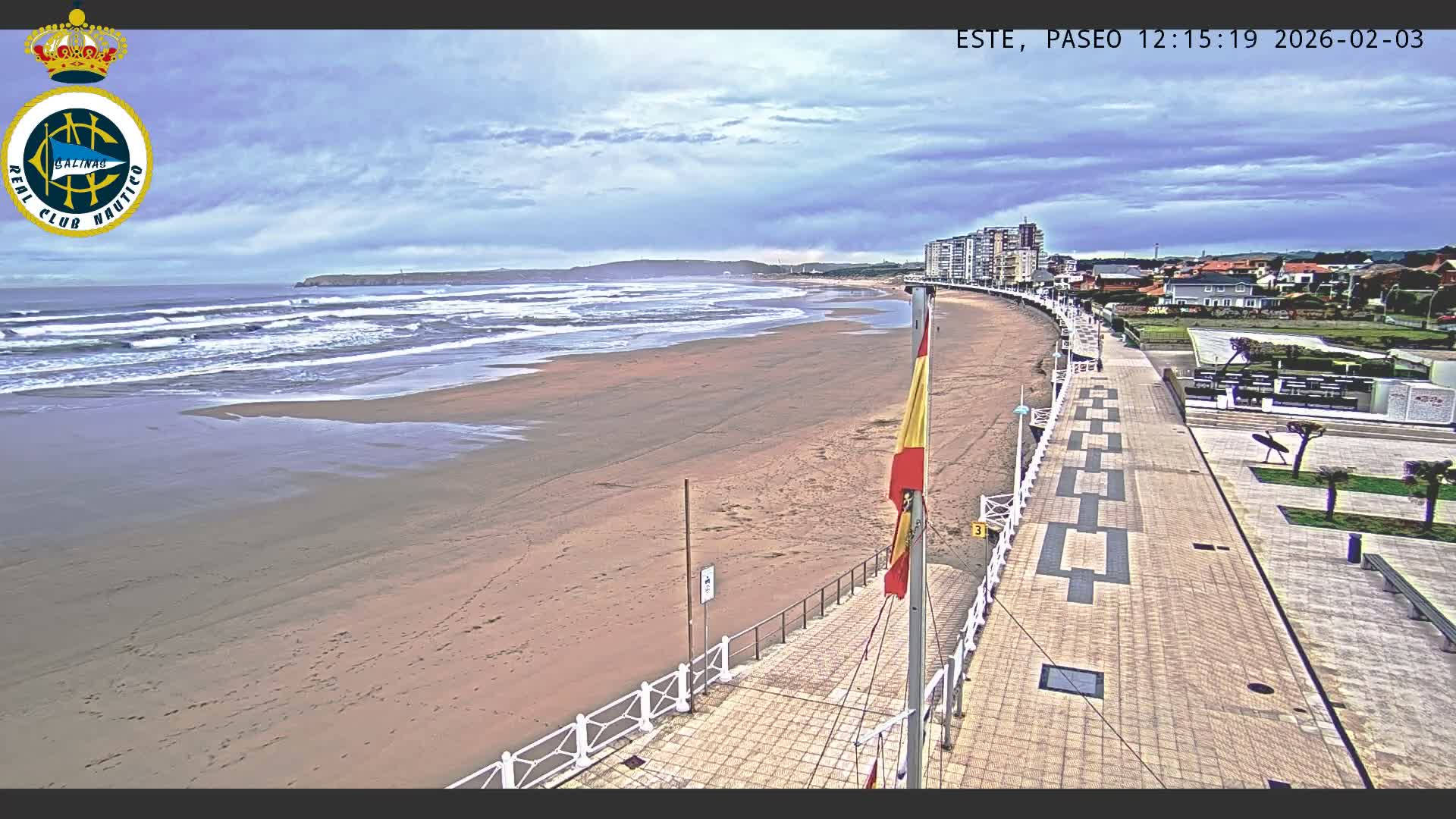 East Playa de Salinas Beach Live Cam - Avilés, Asturias, Spain
